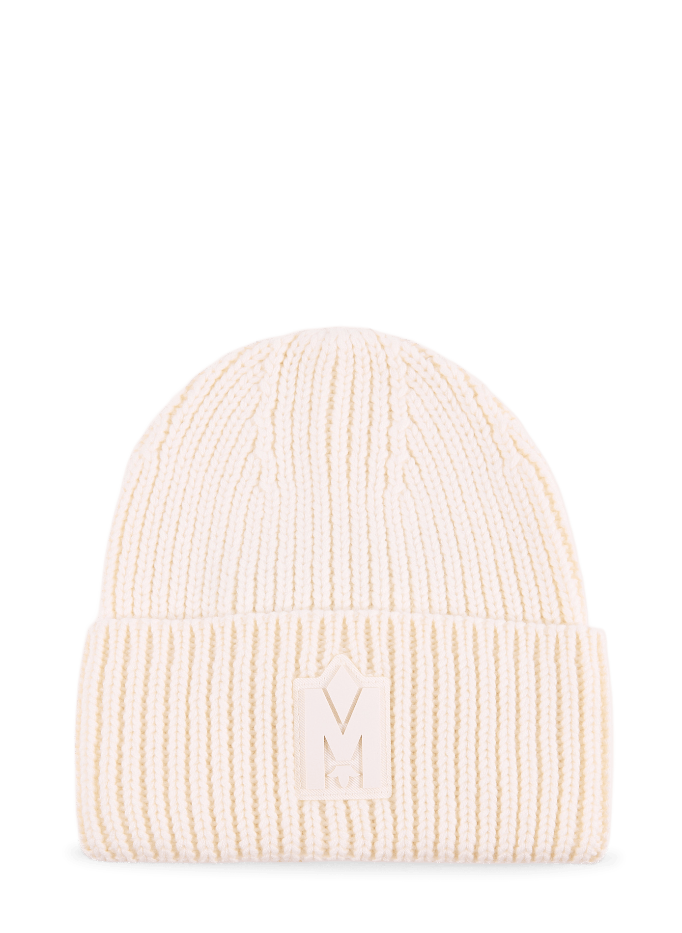 Bonnet en maille en laine mélangé MACKAGE Beige