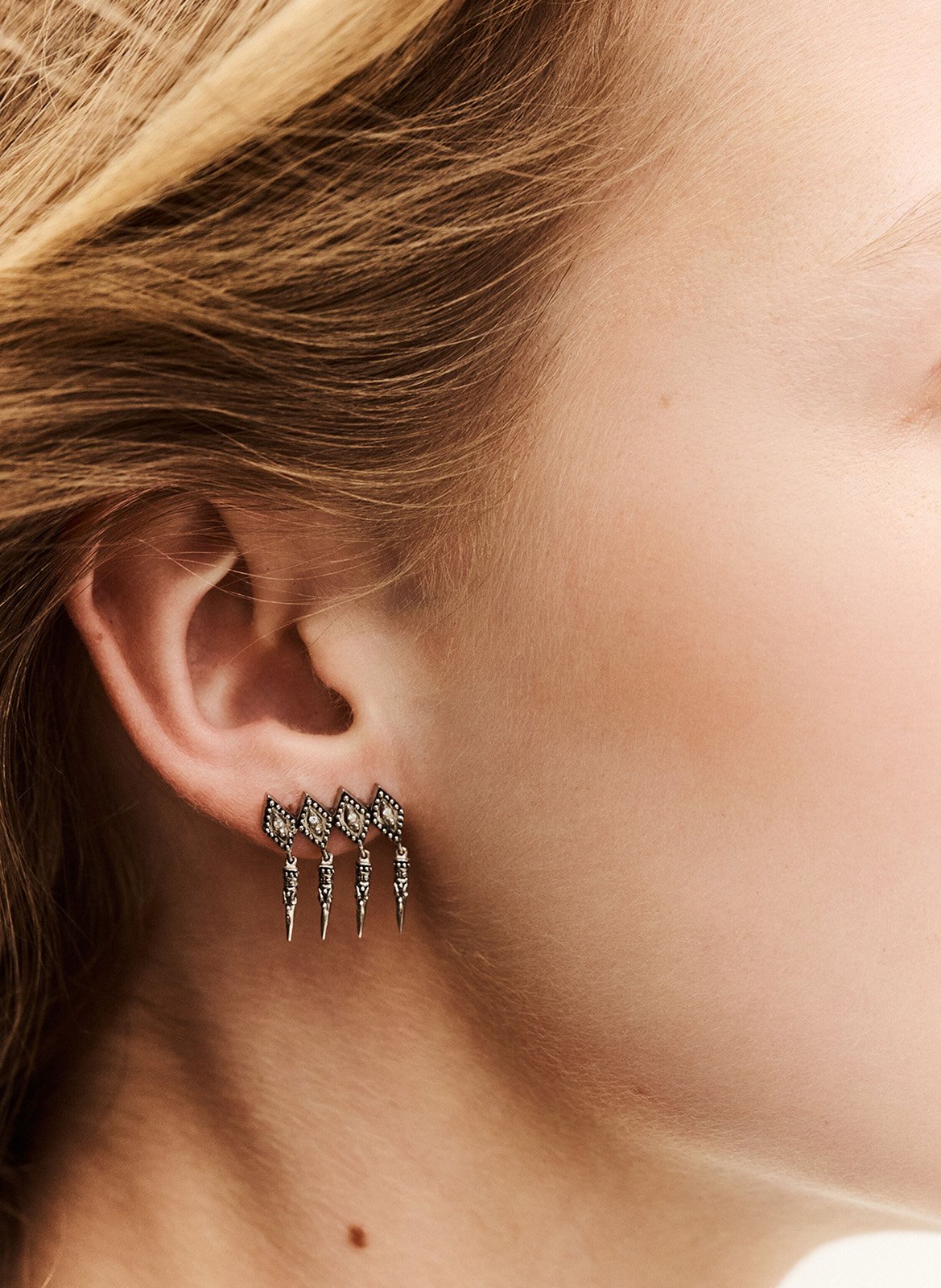 Mono boucle d'oreilles pendante menly BA&SH Argent