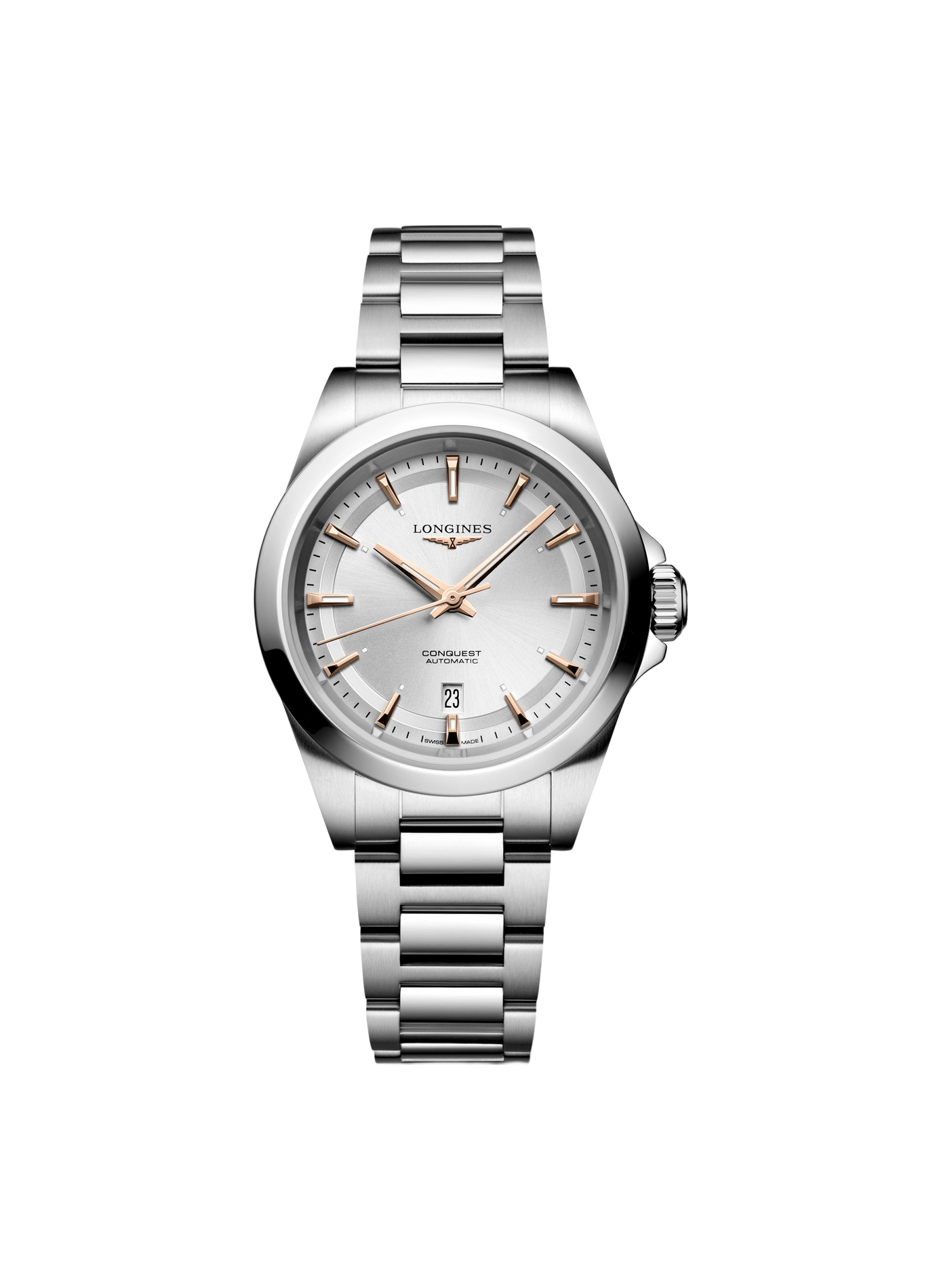 Montre automatique Conquest 2023 en acier inoxydable LONGINES Vert