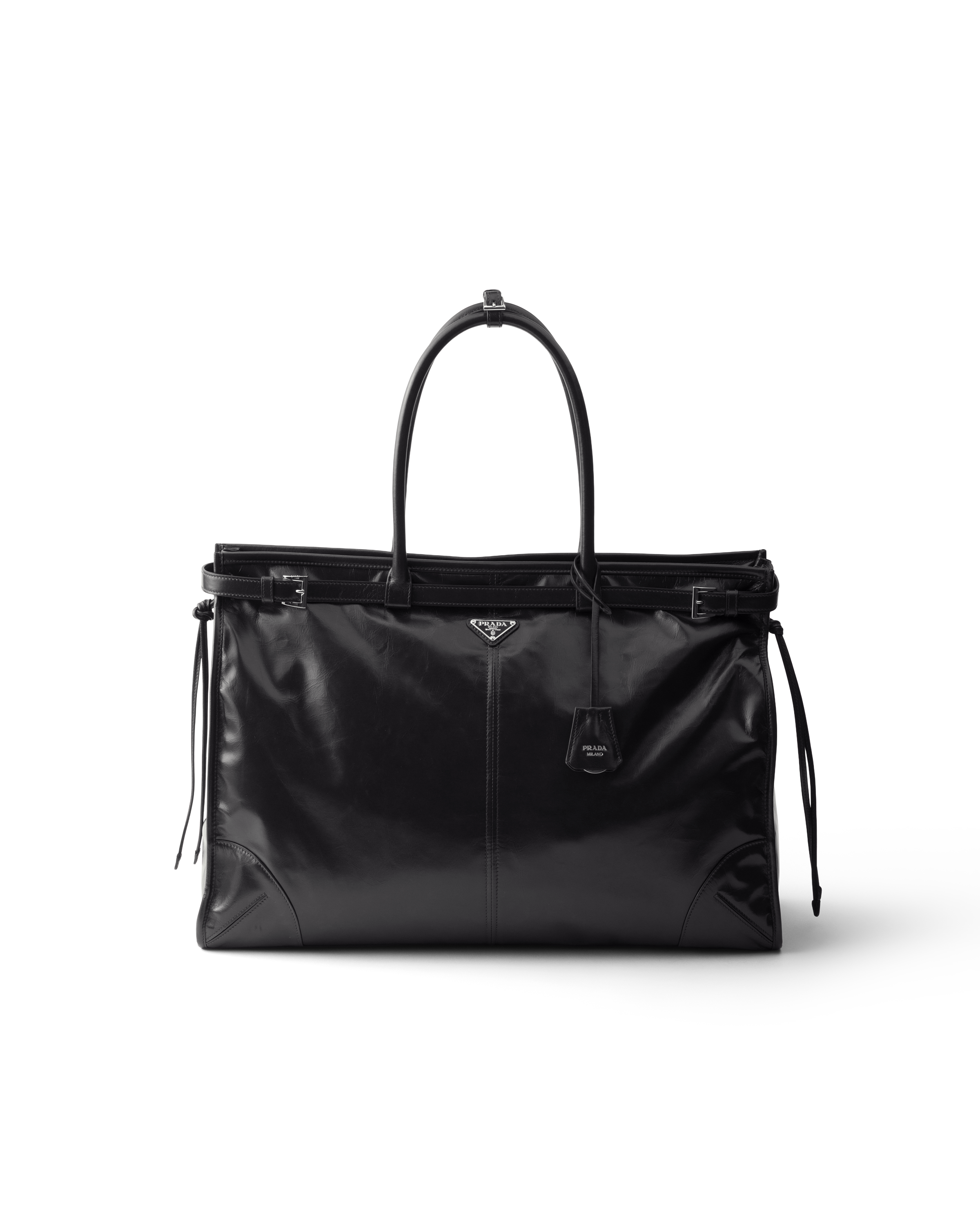 Cabas prada bonnie en cuir PRADA Noir