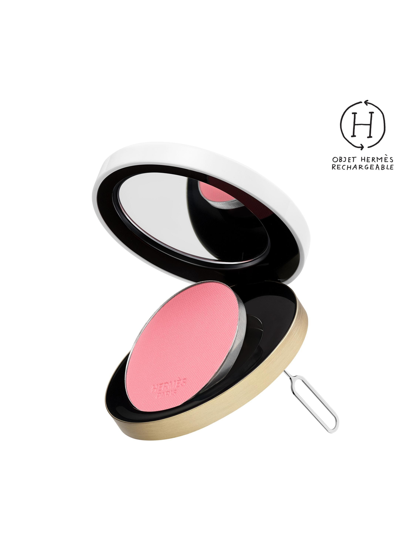 Rose Hermès, Fard a guance Silky Blush - Ricarica HERMÈS Rose cuivré