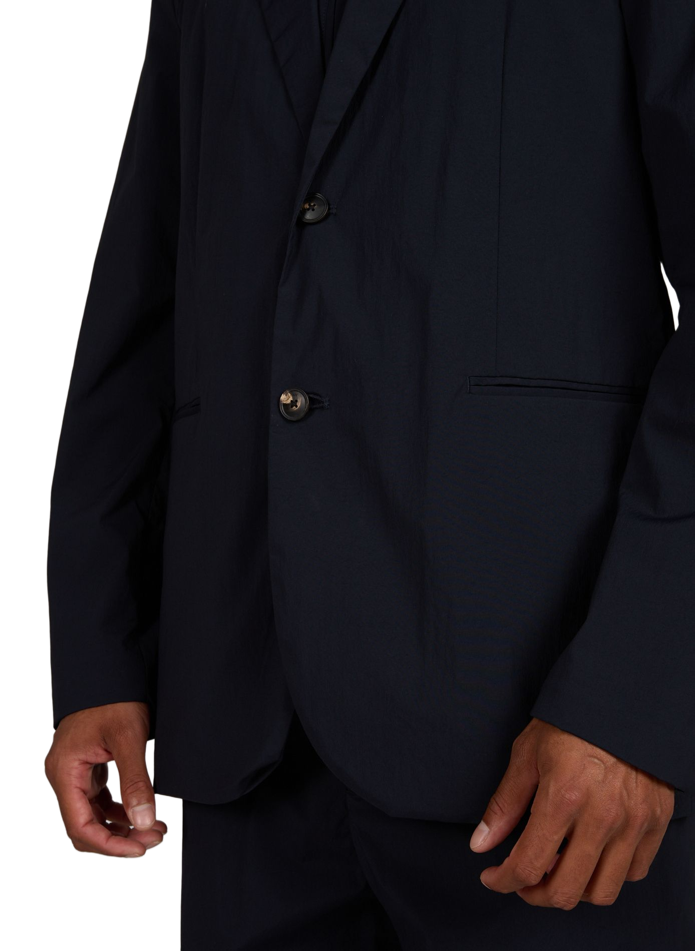 Removable straight blazer EMPORIO ARMANI Blue