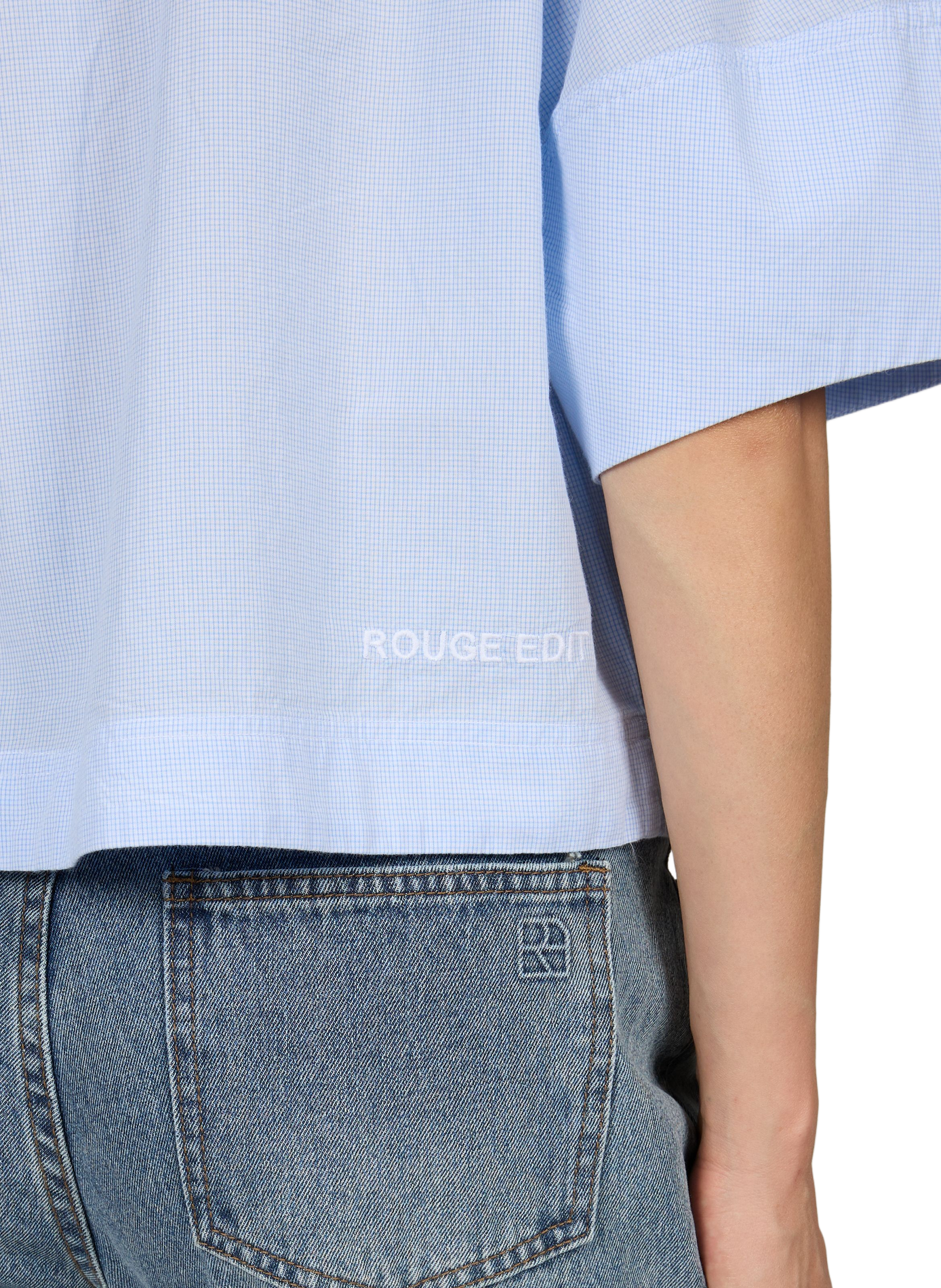 Loose cotton blouse ROUGE EDIT Beige