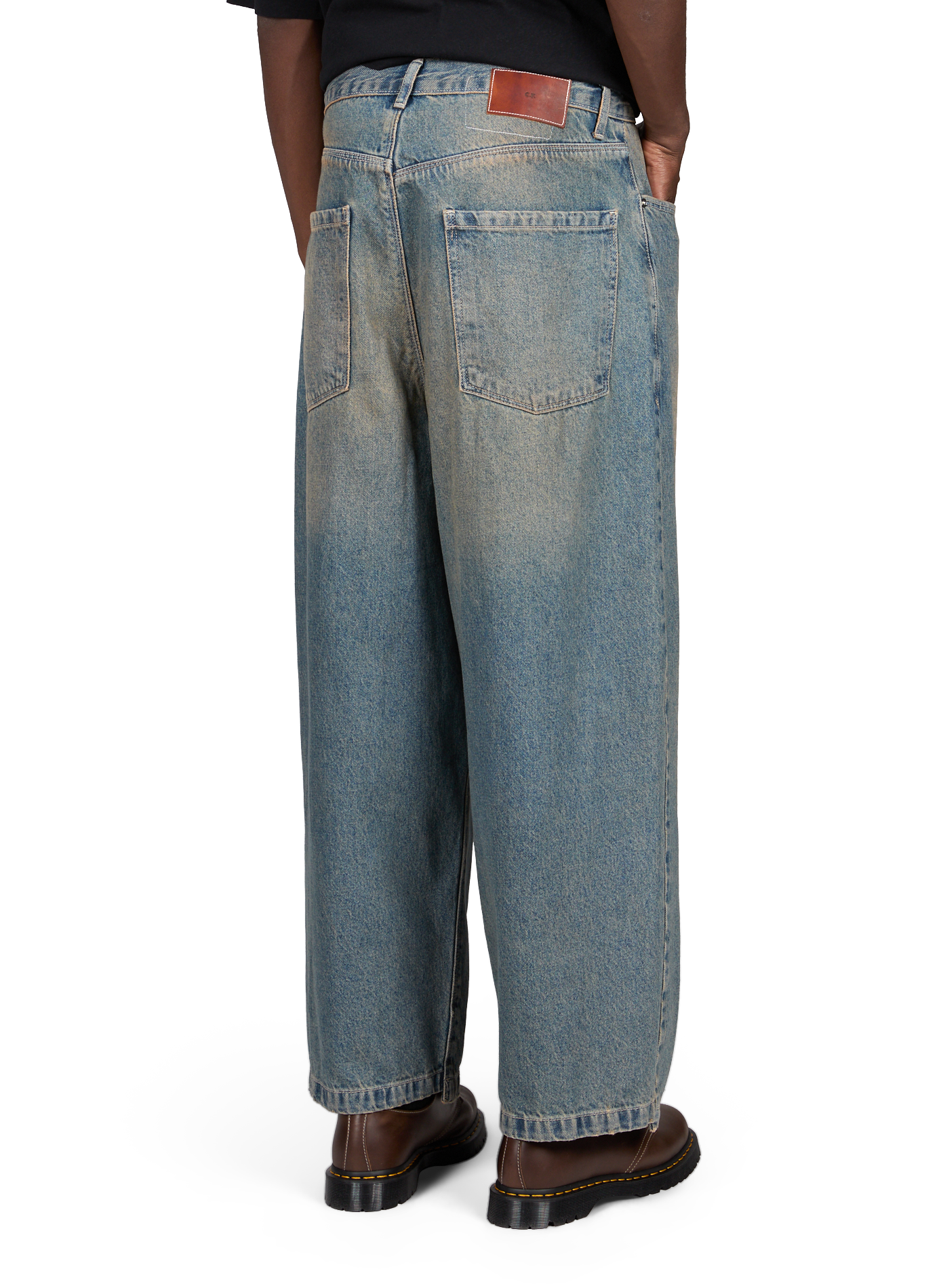 Wide cotton jeans CAMIEL FORTGENS Blue