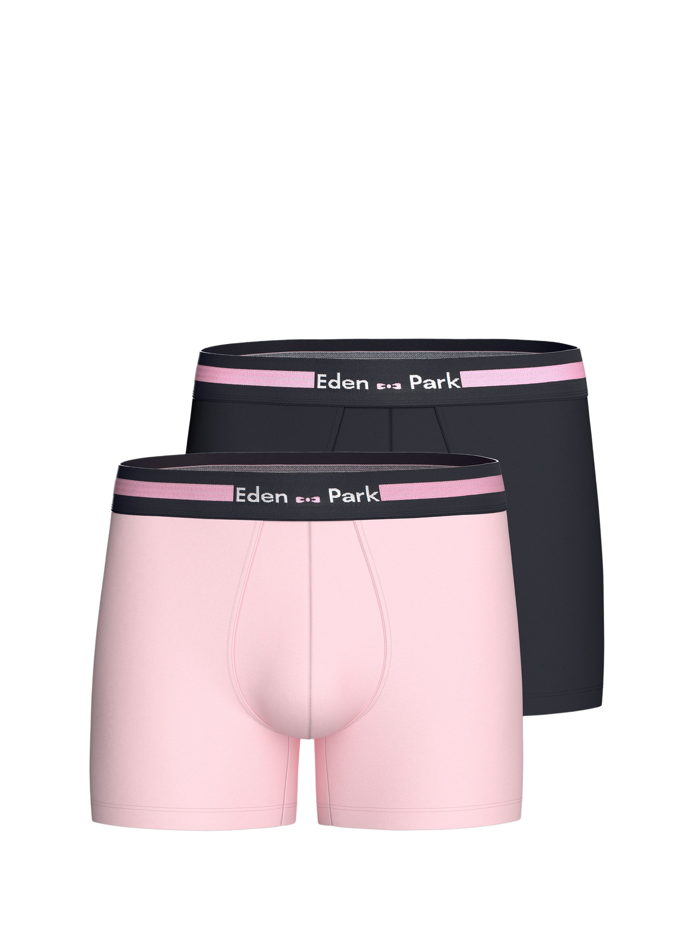Lot de 2 boxers en jersey de coton stretch  EDEN PARK Zwart
