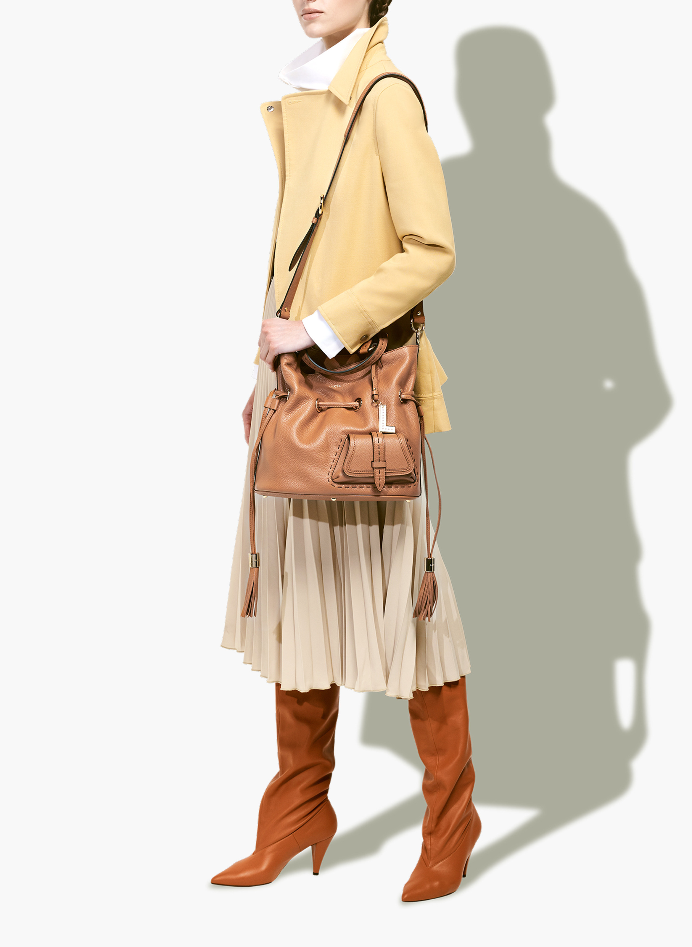 Handtas m eerste flirt van Lancel in leer. | Bruin LANCEL Dames