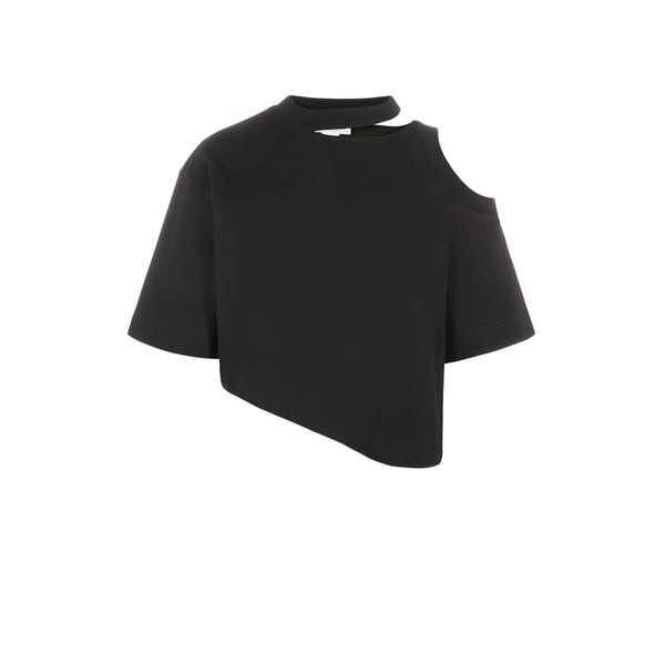 T-shirt court asymétrique