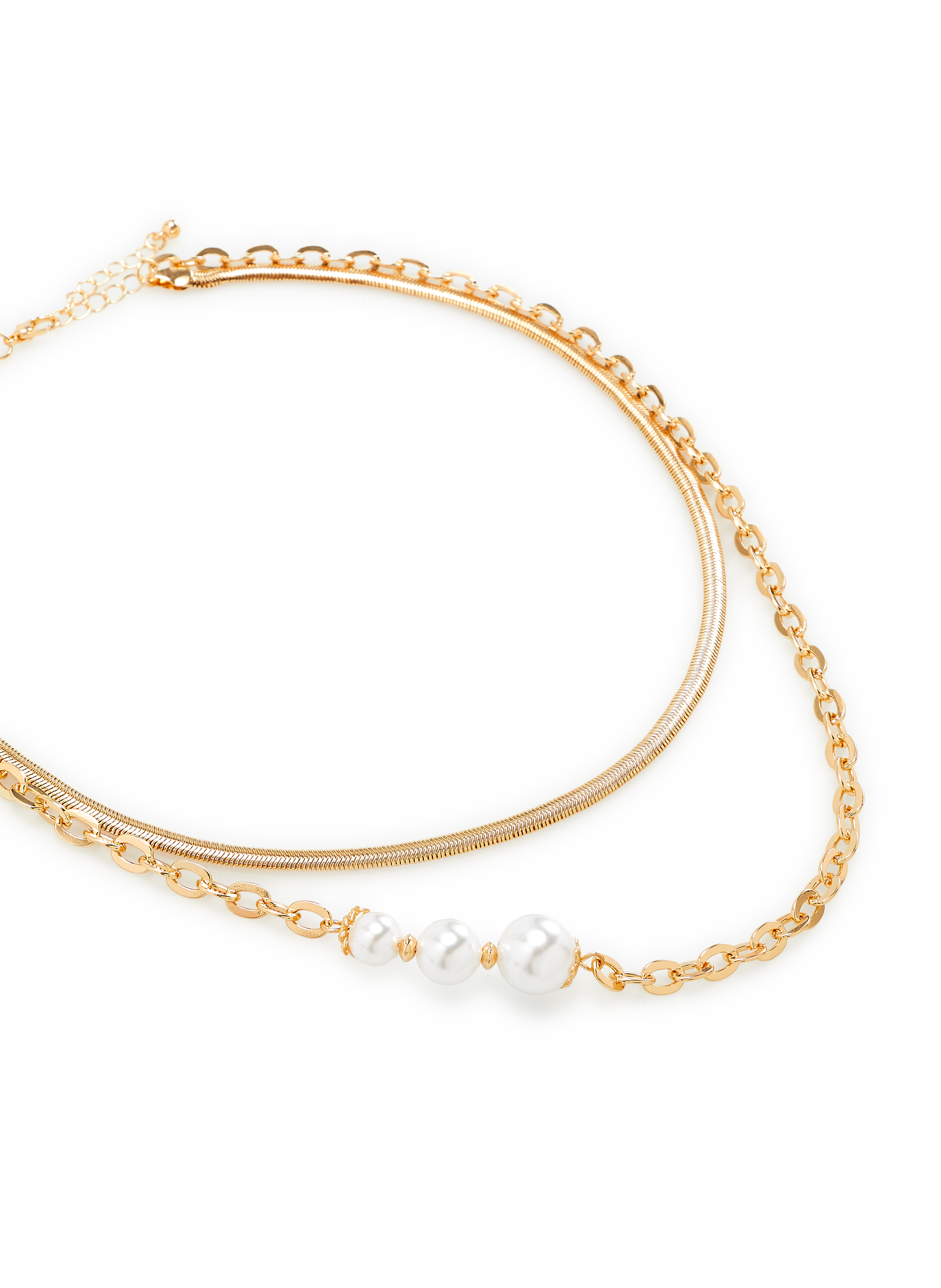 Collier double rang AU PRINTEMPS PARIS Doré