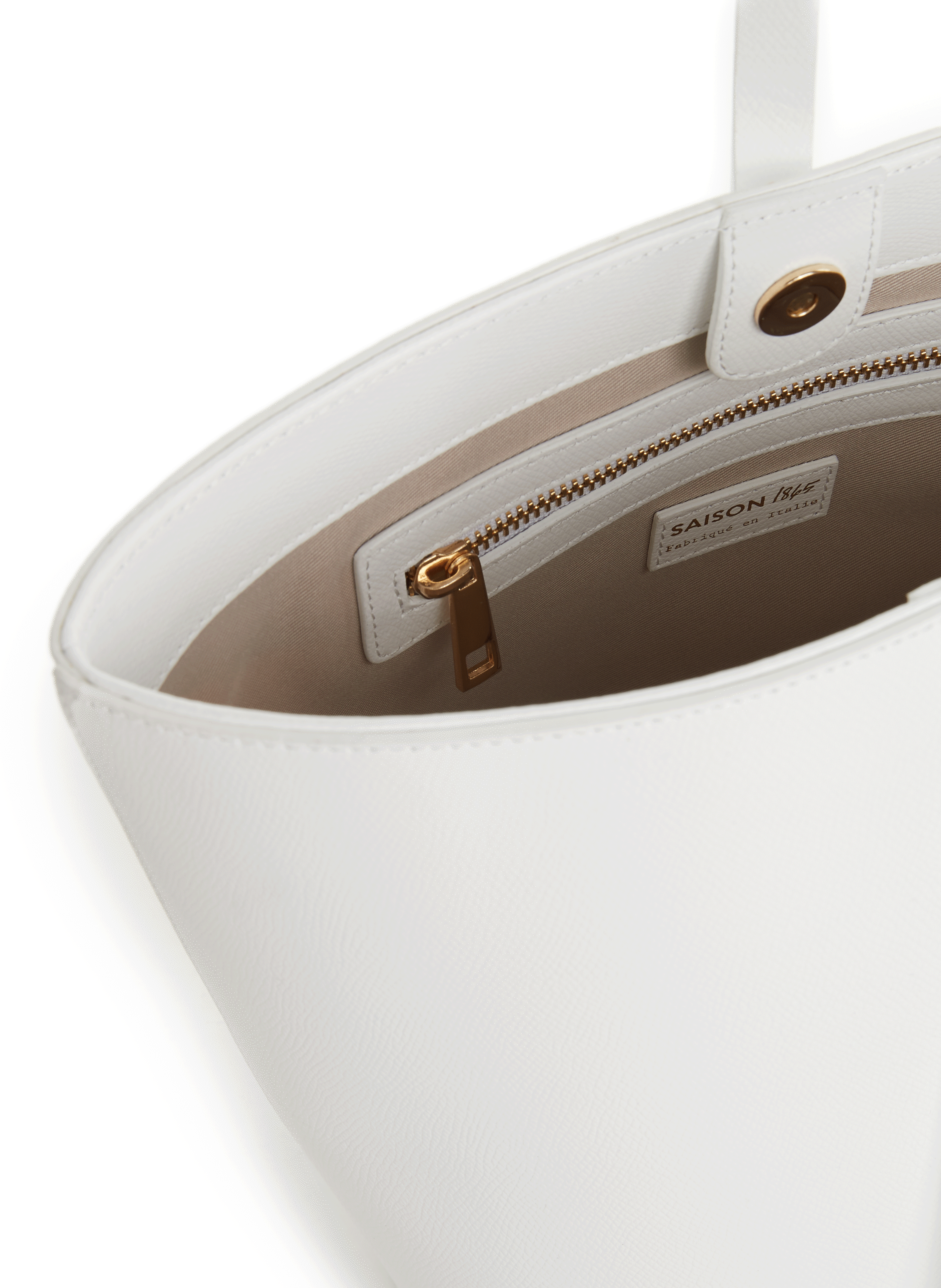 Sac cabas en cuir SAISON 1865 Blanc