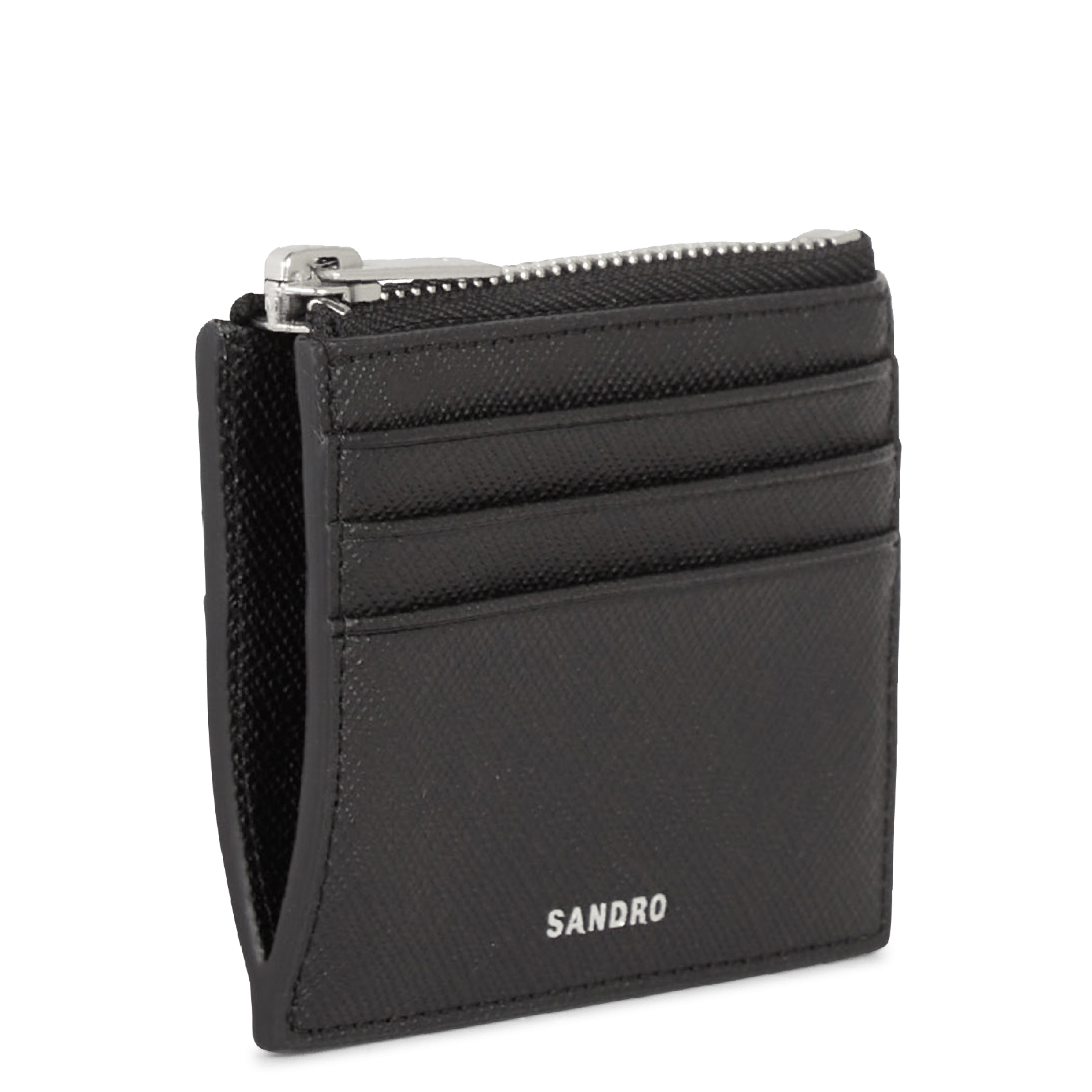 Porte-cartes en cuir Noir