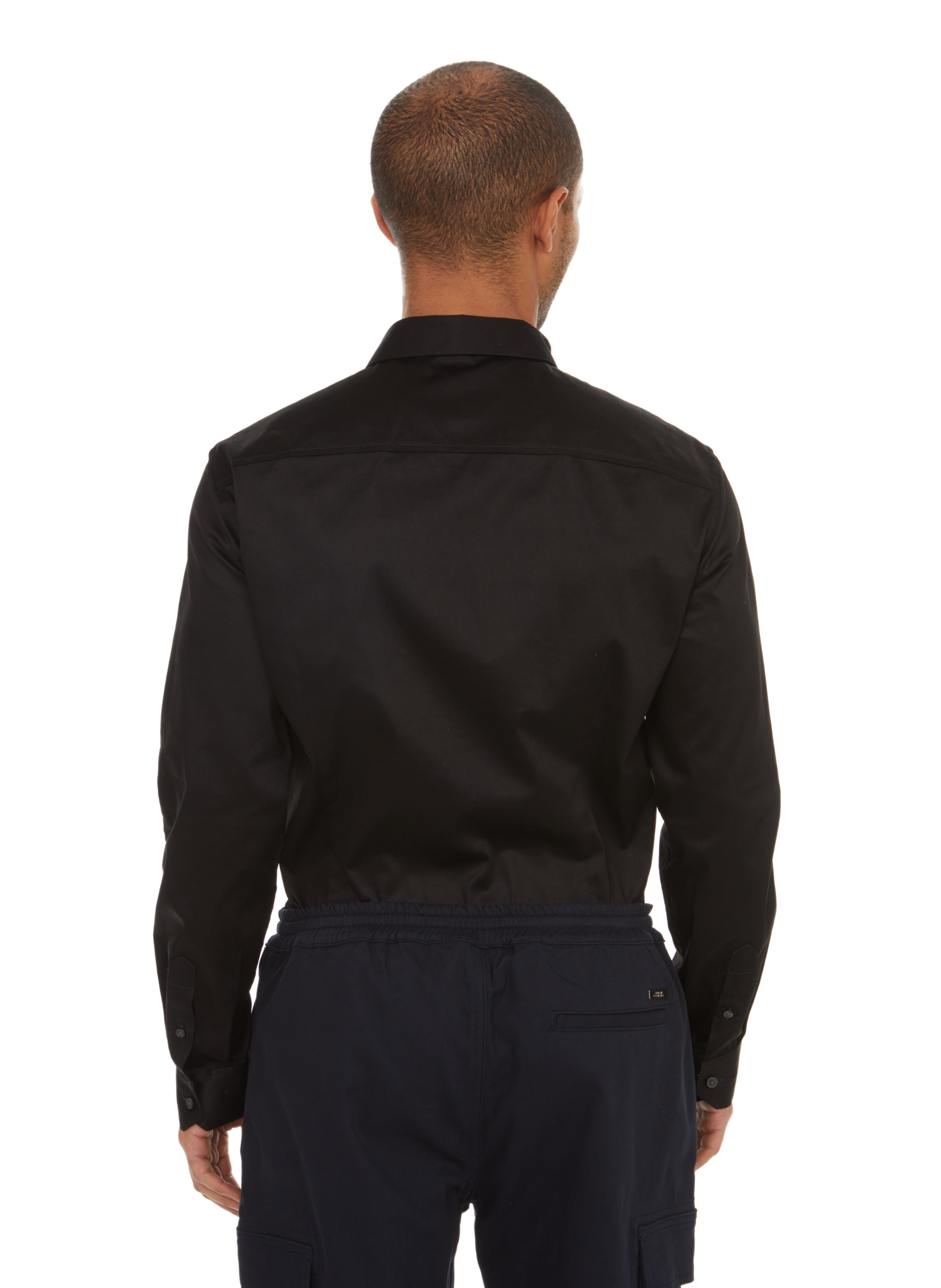 Button Down long-sleeve cotton Shirt ARMANI EXCHANGE Black