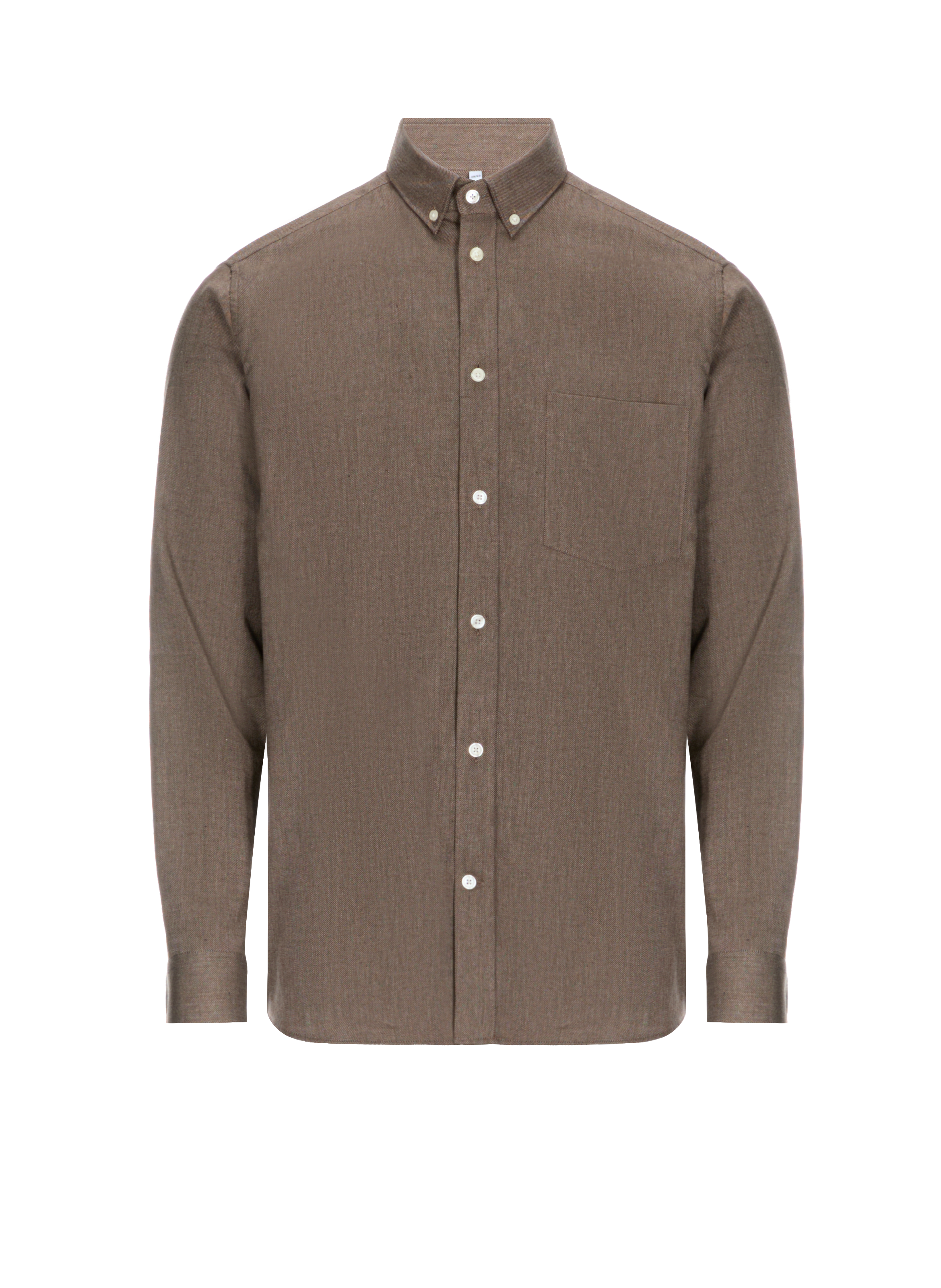 AU PRINTEMPS PARIS Chemise droite en coton Marron