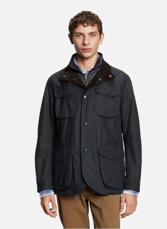 Veste Ogston Wax Jacket Bleu by BARBOUR BARBOUR Veste Ogston Wax Jacket Bleu