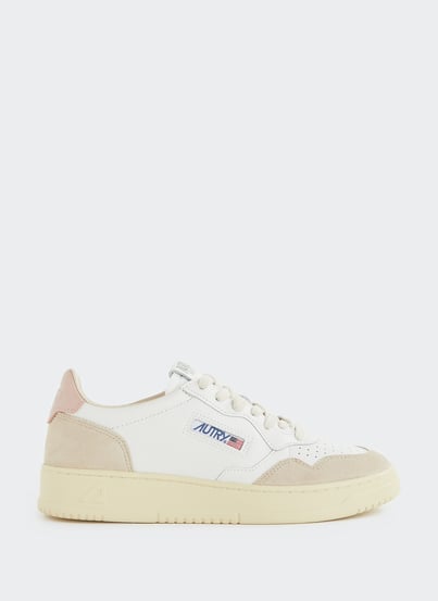 Baskets basses Medalist en cuir Rose AUTRY