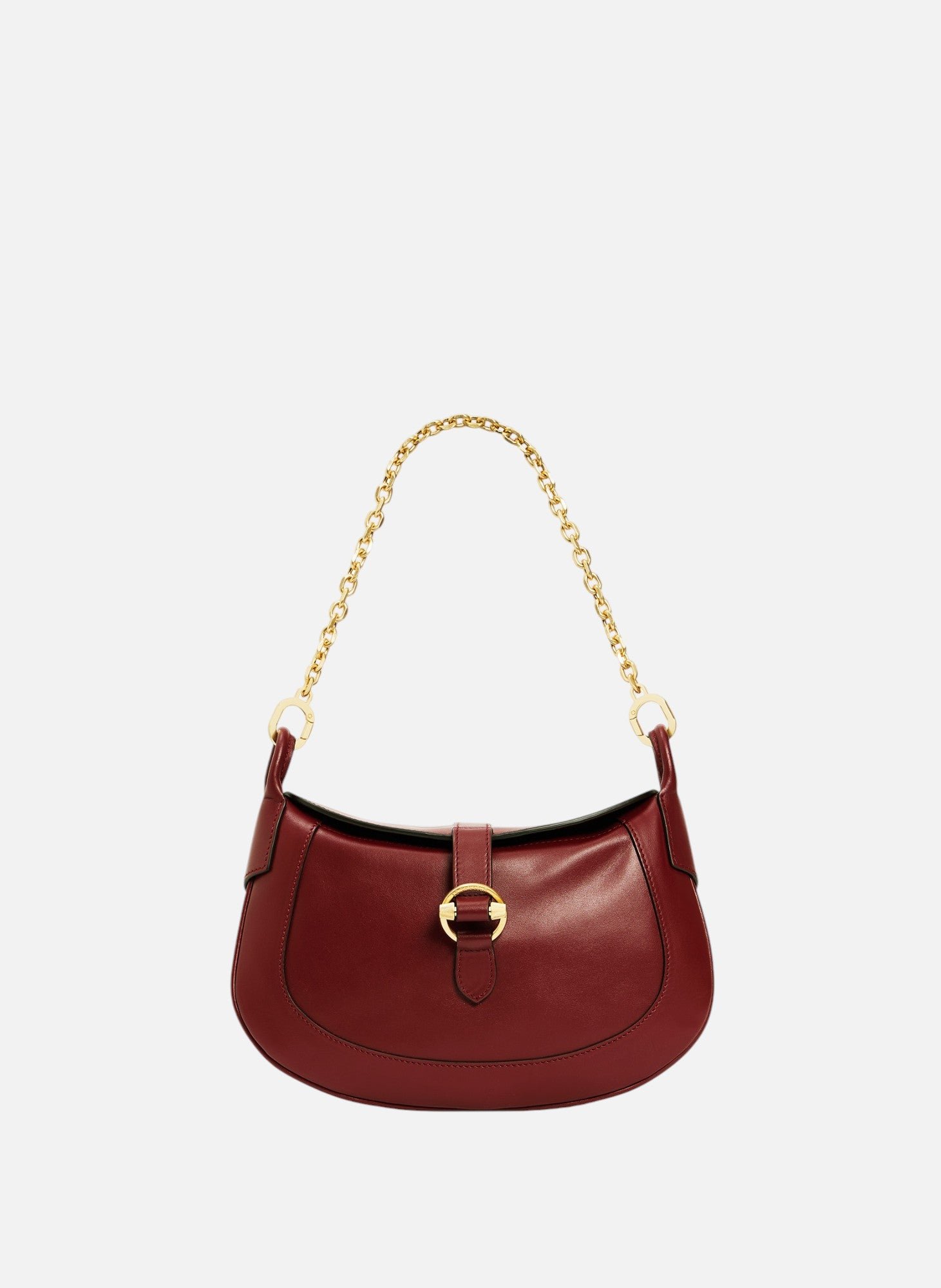 Petit sac bandoulière pia en cuir lisse LE TANNEUR Rouge