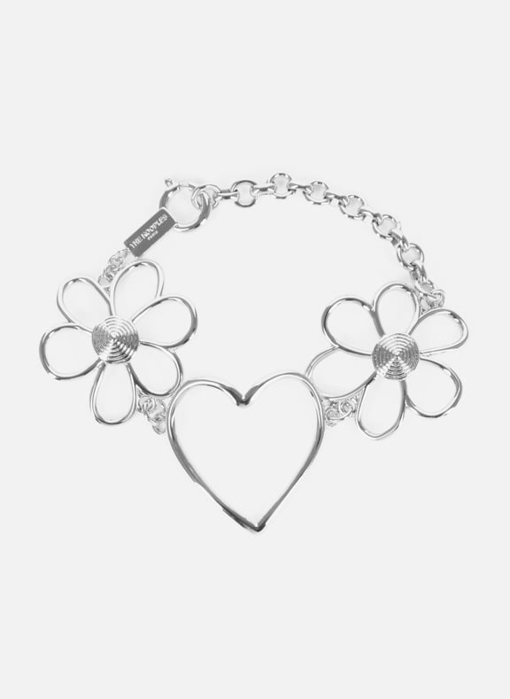 Bracelet cœurs et fleurs Gris by THE KOOPLES THE KOOPLES Bracelet cœurs et fleurs Gris