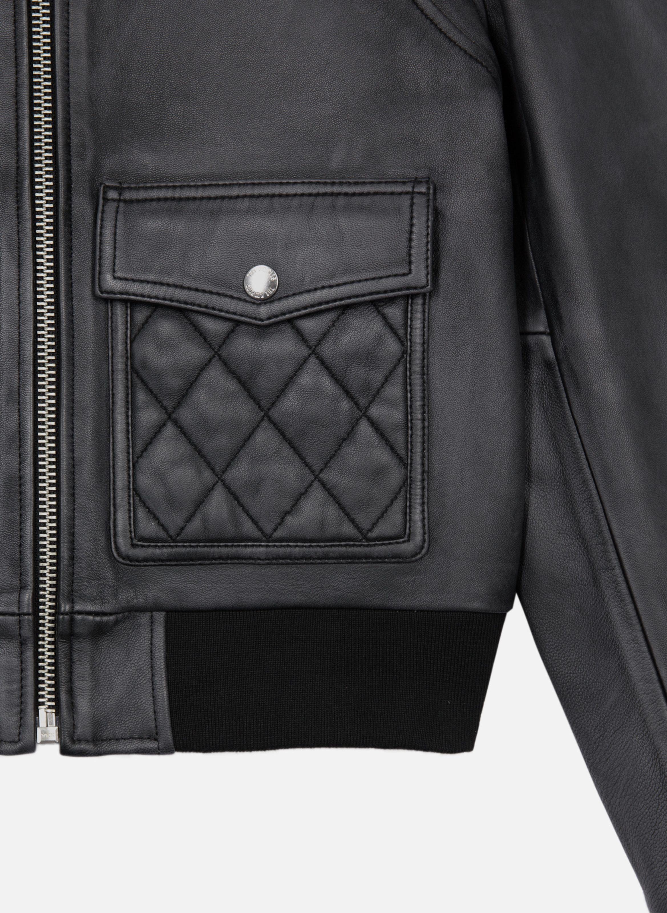 Blouson en cuir THE KOOPLES Noir