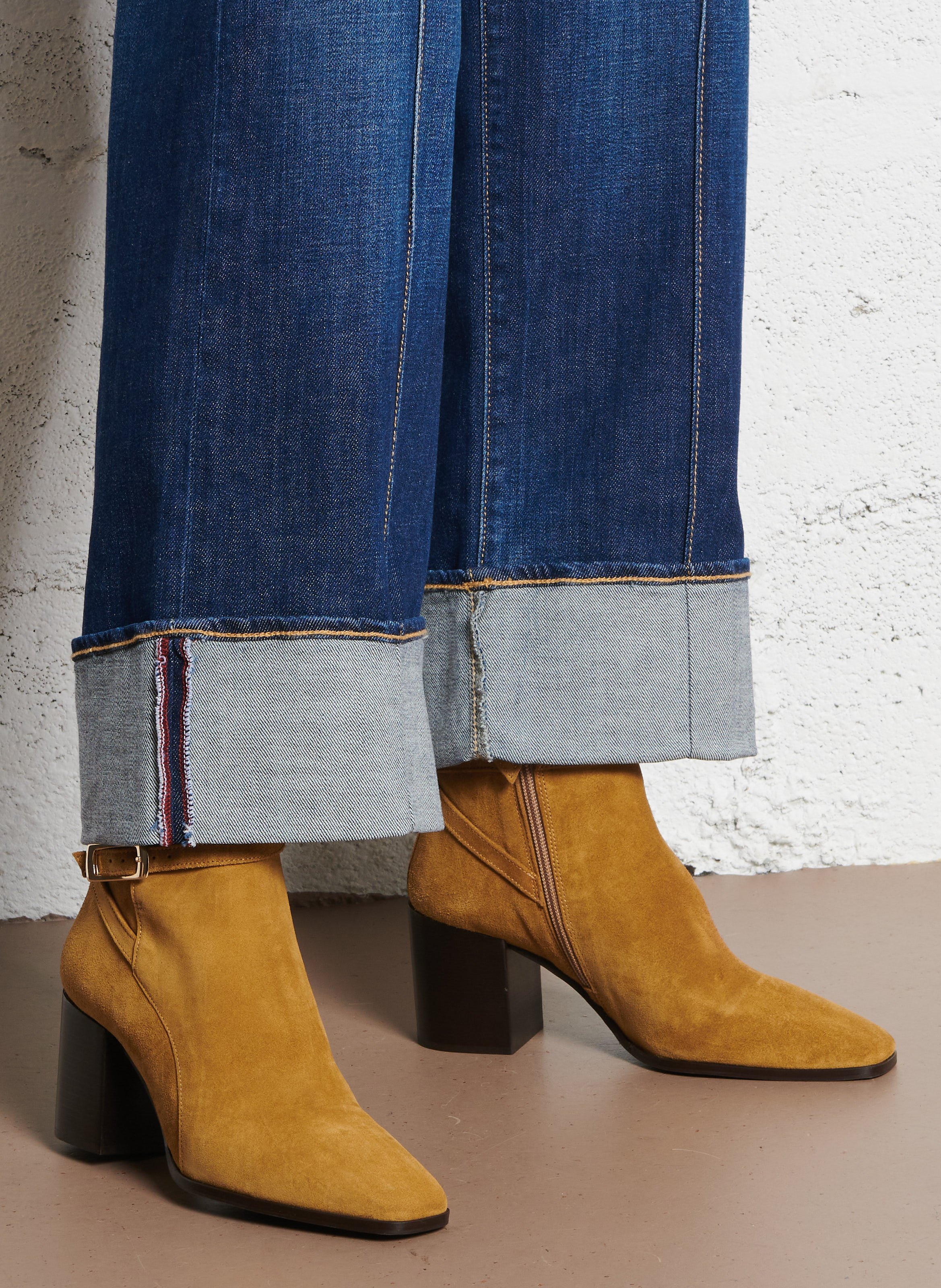 Bottines en cuir n°668 RIVECOUR Kaki