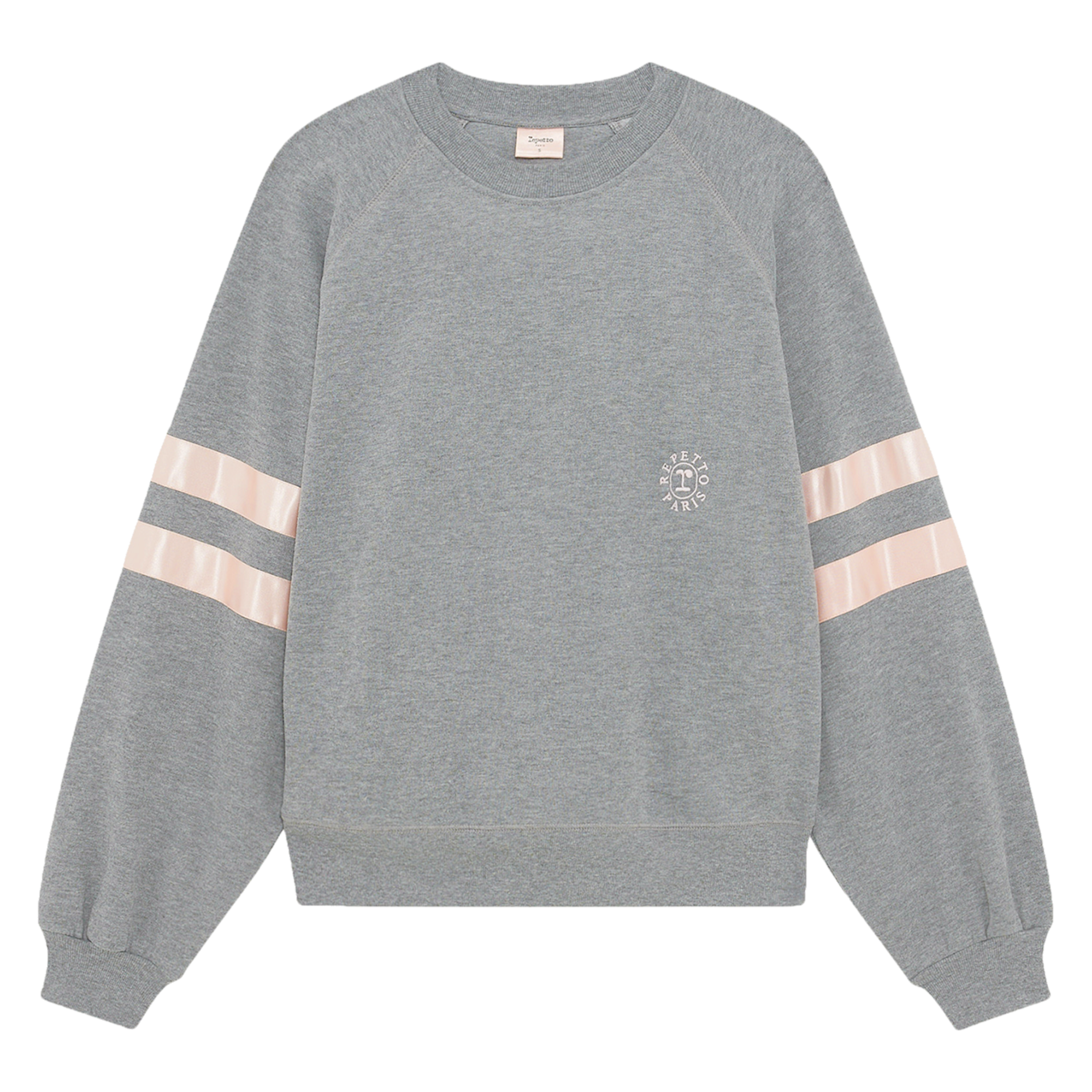 Sweatshirt col rond en coton mélangé REPETTO Gris