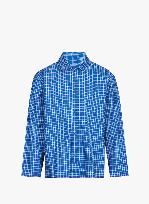 Long cotton pajama set | Blue by CALVIN KLEIN Long cotton pajama set Blue