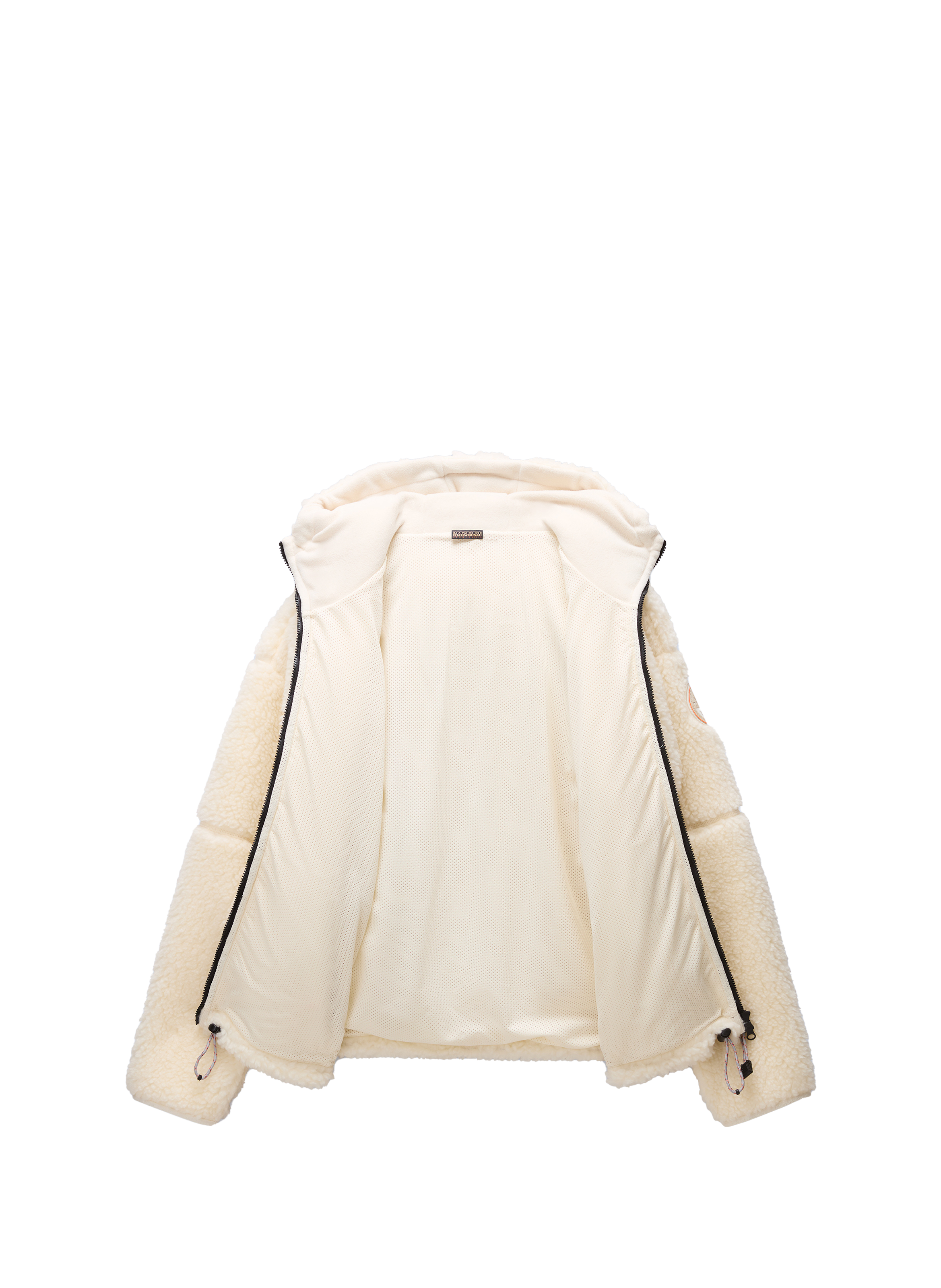 Straight hooded fleece jacket NAPAPIJRI Beige