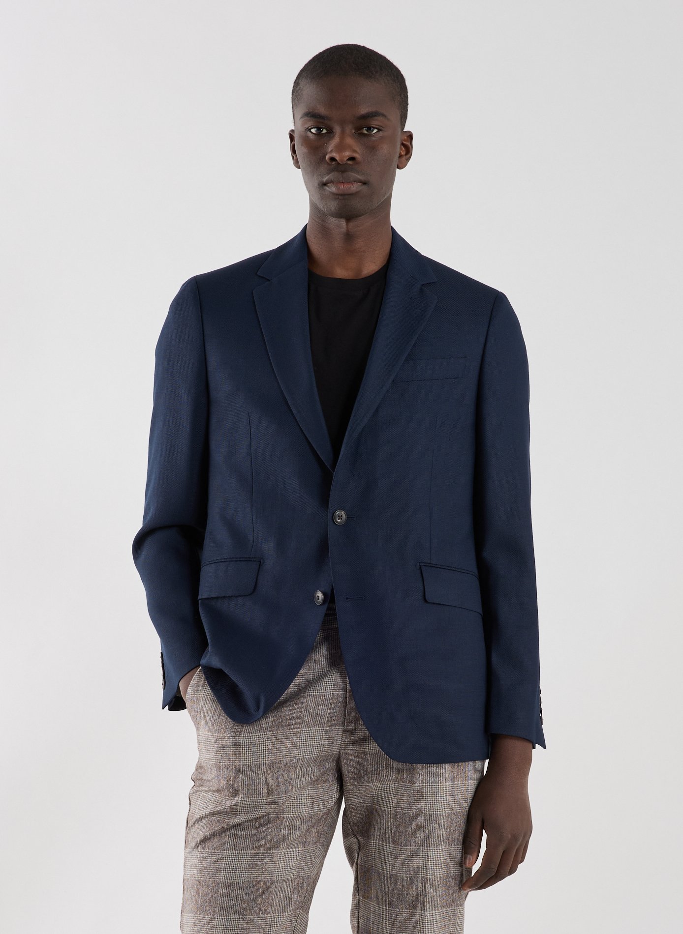 Blazer in blended wool. HACKETT Blue