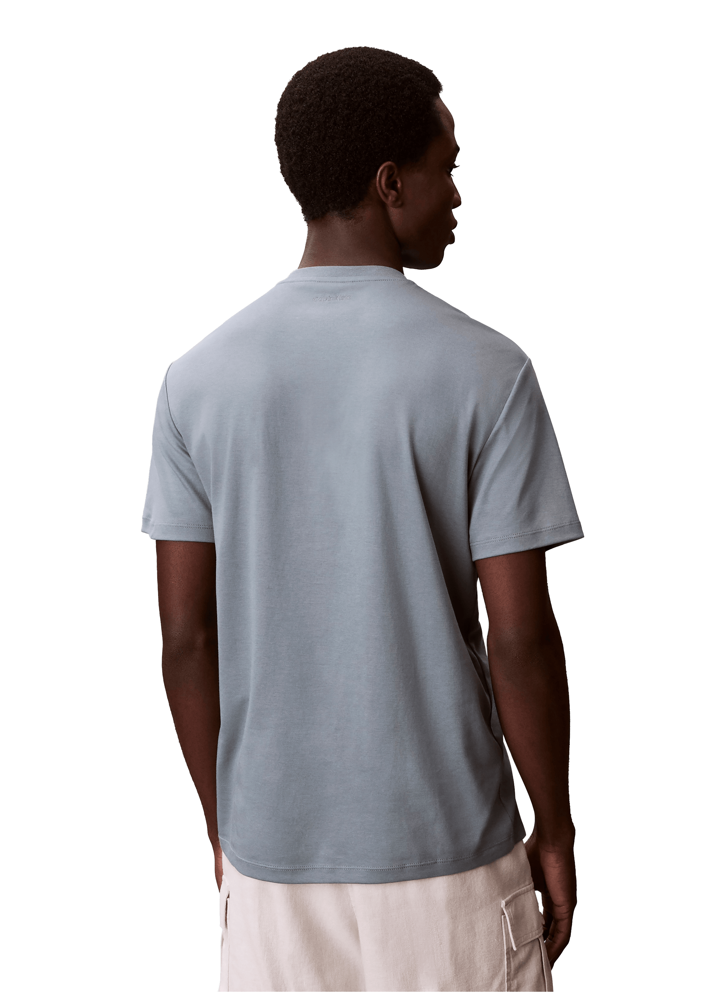 Cotton Logo T-shirt CALVIN KLEIN Blue