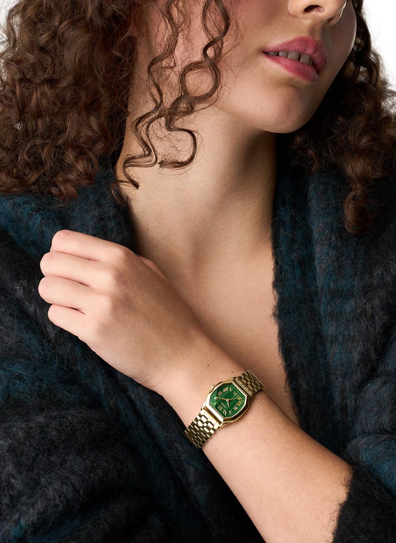 Montre quartz en acier inoxydable FOSSIL Vert