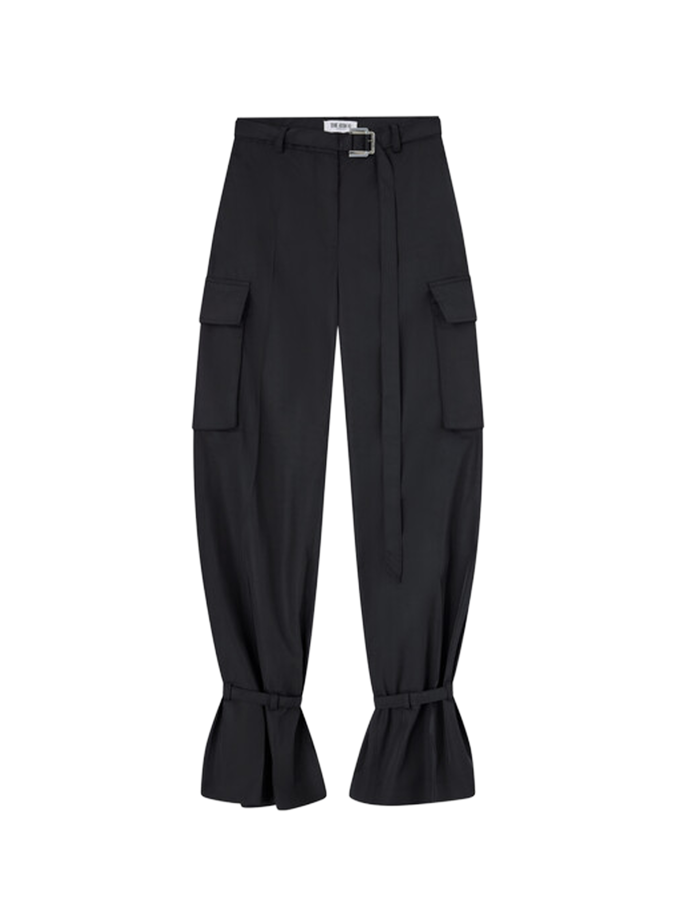 Pantalon cargo à ceintures THE ATTICO Noir