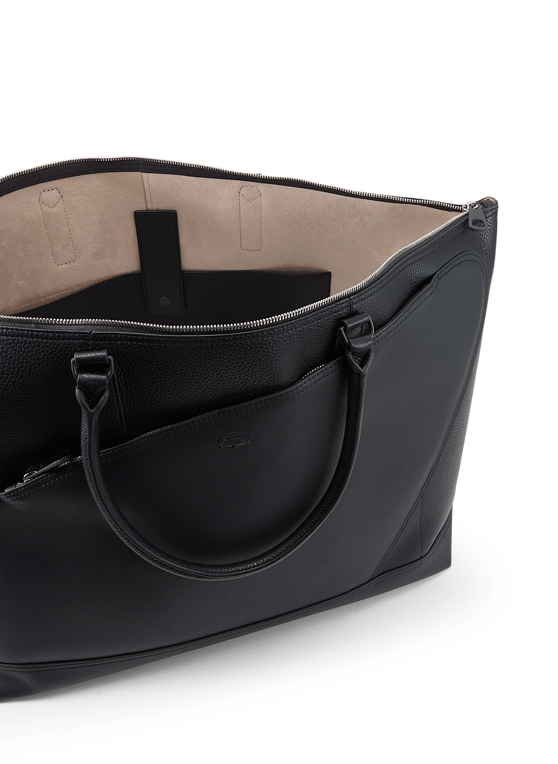 Sac week-end Club Lacoste en cuir grainé LACOSTE Bleu