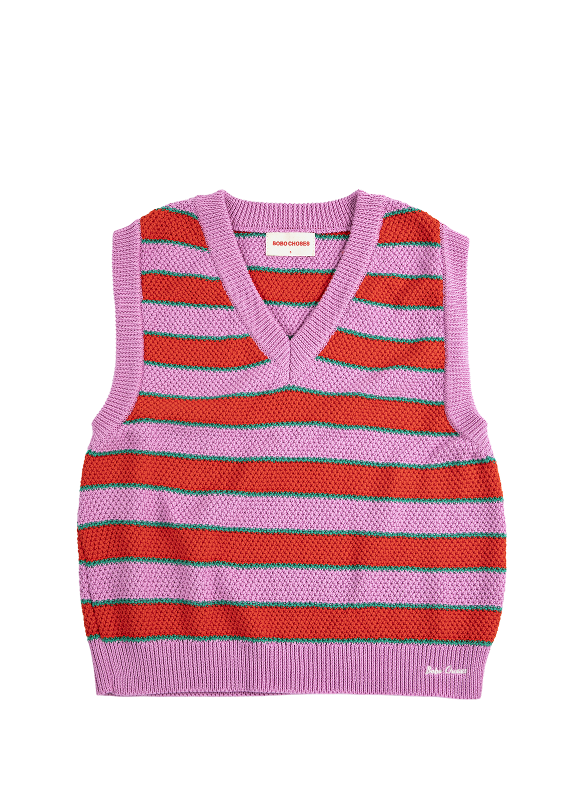 Pull sans manches à rayures BOBO CHOSES Multicolore