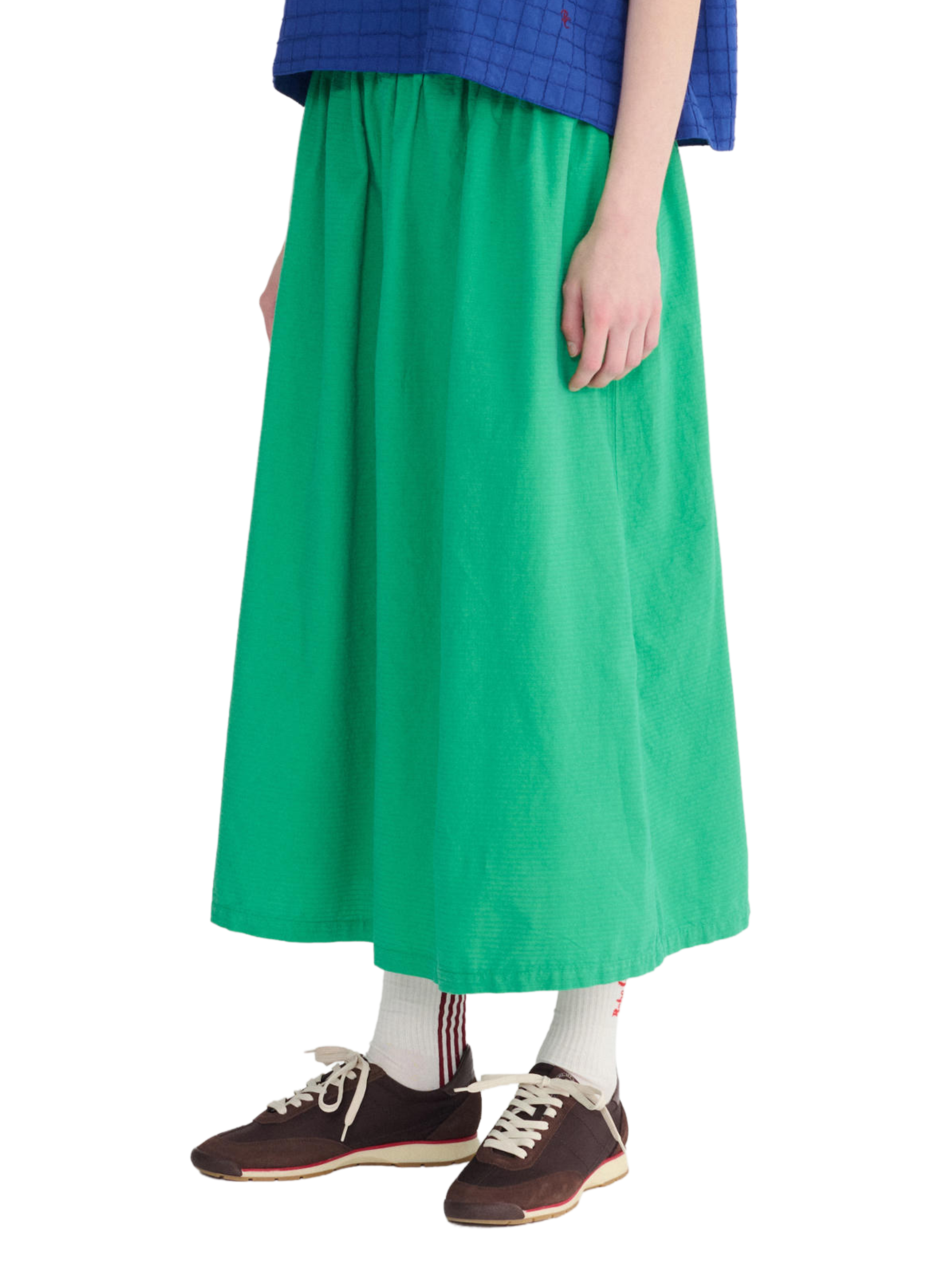 Jupe évasée en coton recyclé BOBO CHOSES Vert