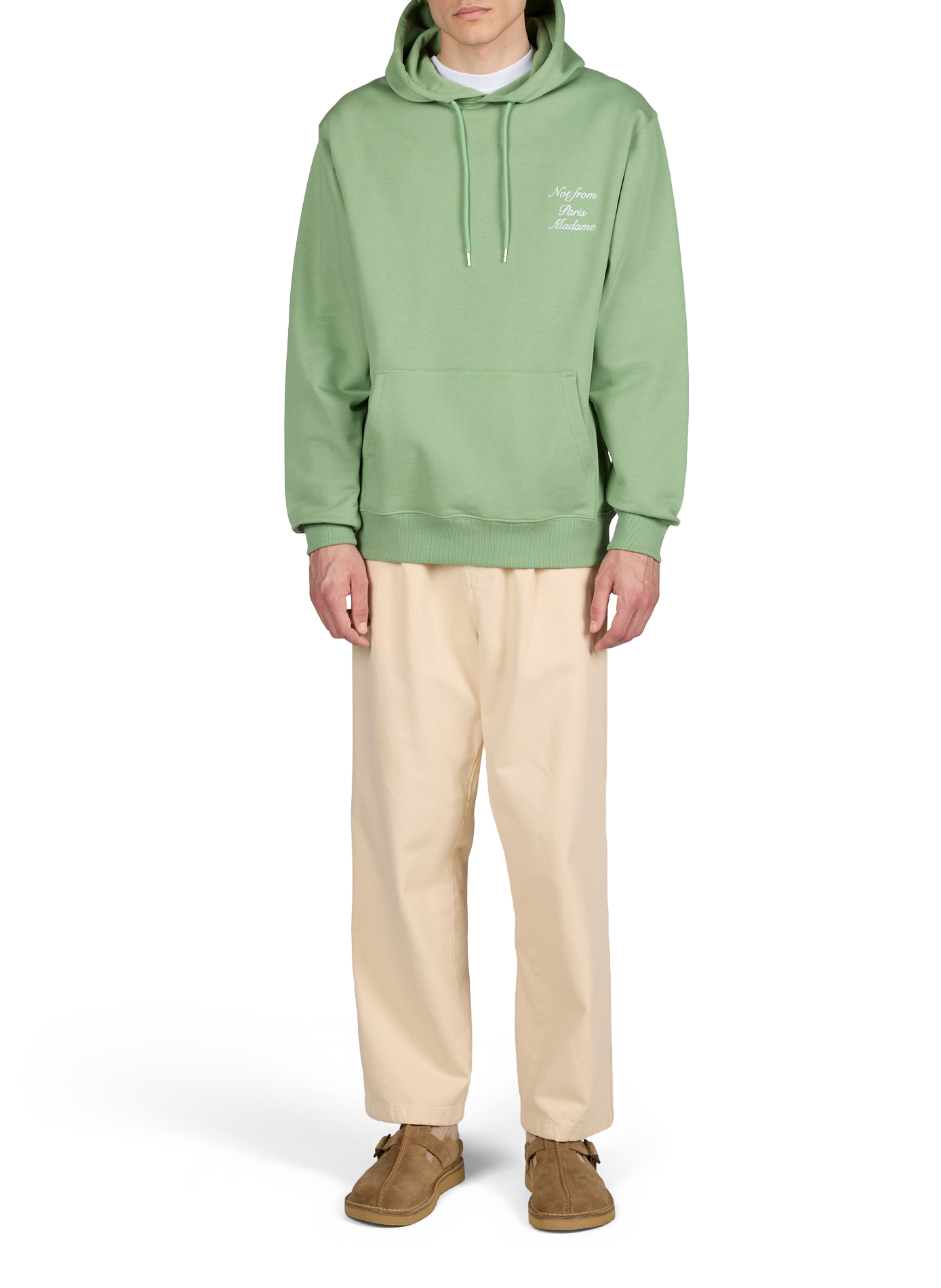Cotton hoodie DROLE DE MONSIEUR Green