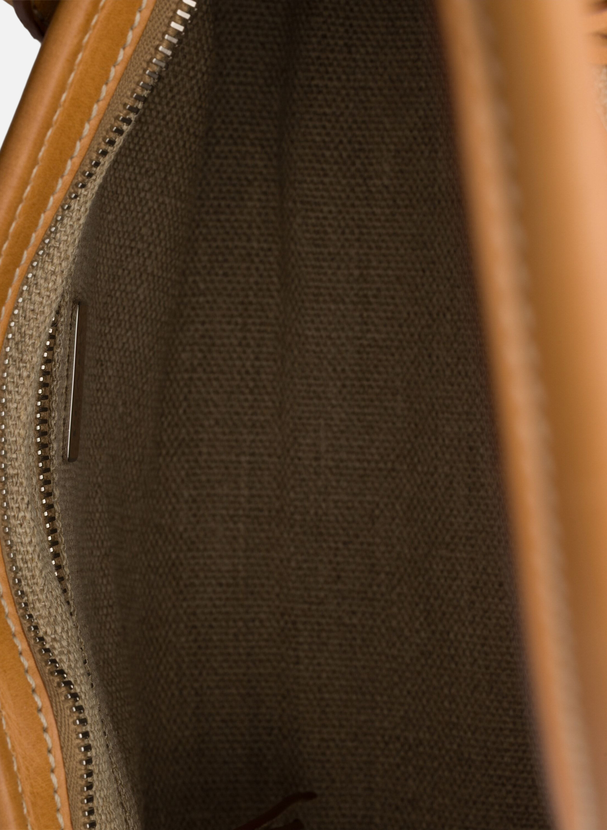 Sac à main prada bonnie moyen en lin et cuir PRADA Beige