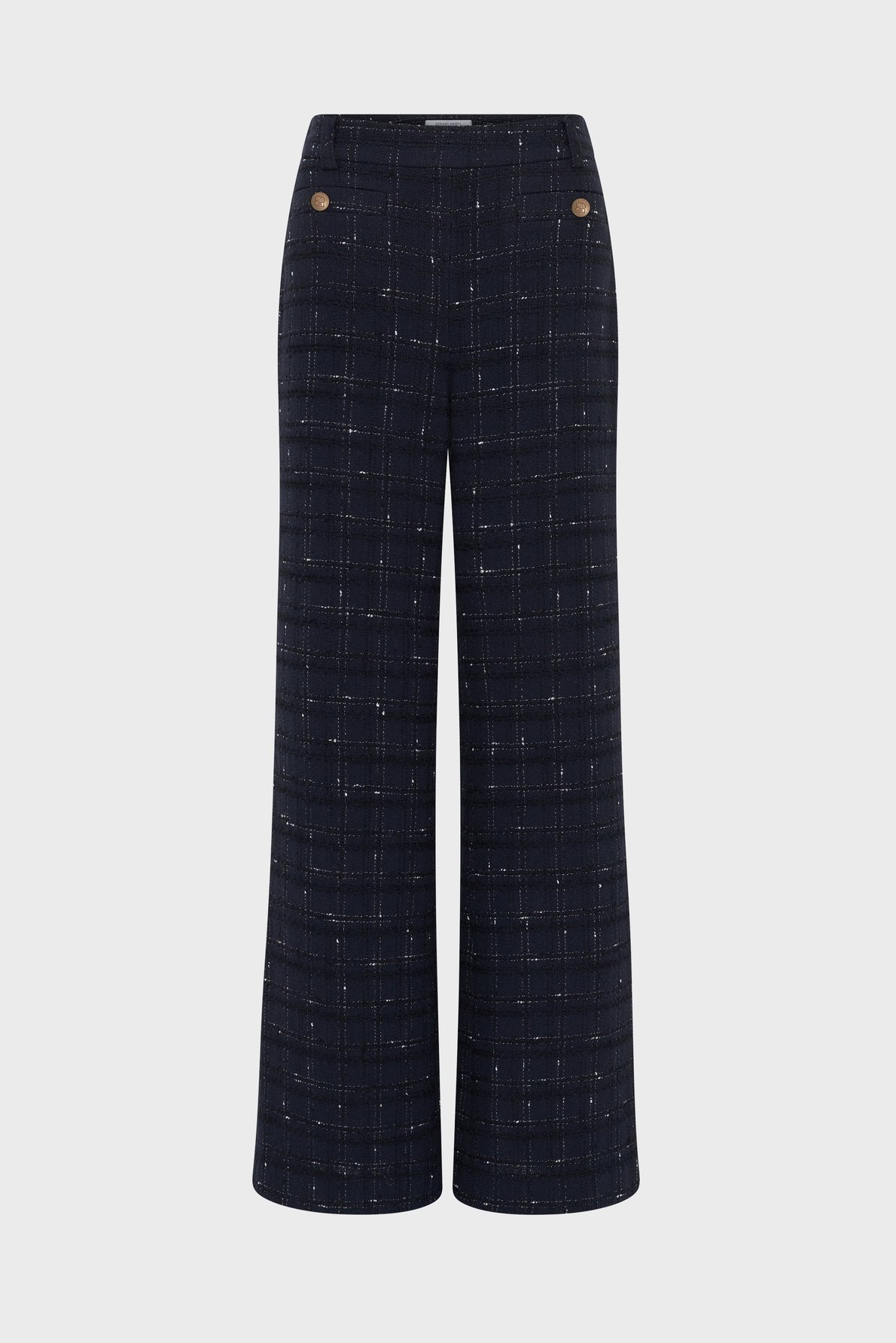 Pantalon large en tweed - aleyna GERARD DAREL Bleu