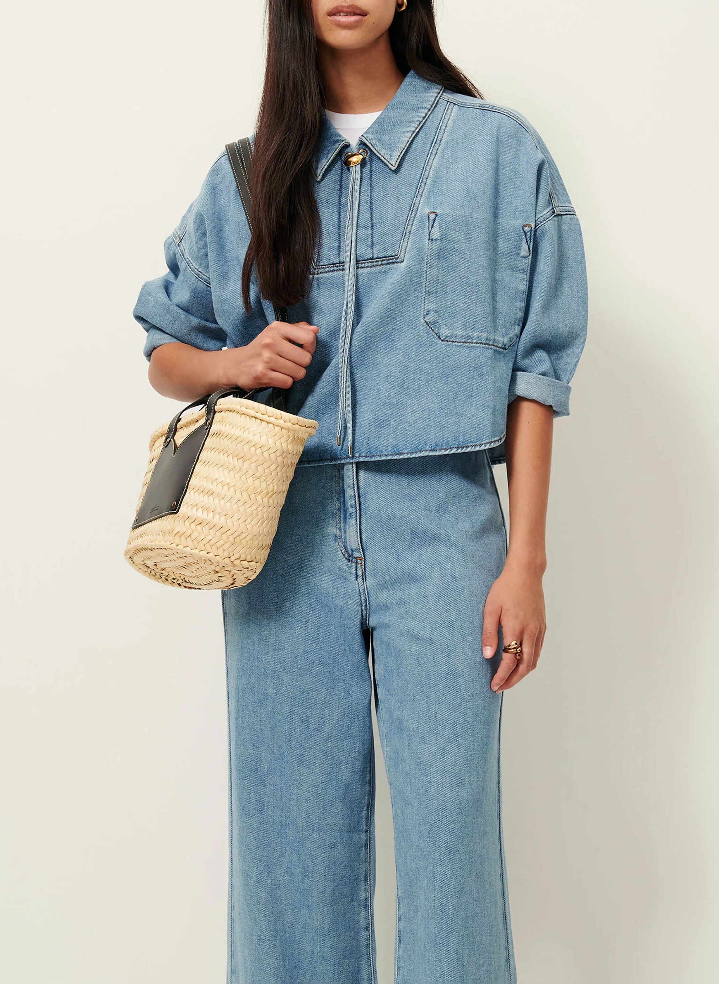 Panier en palme divipa SESSUN Beige