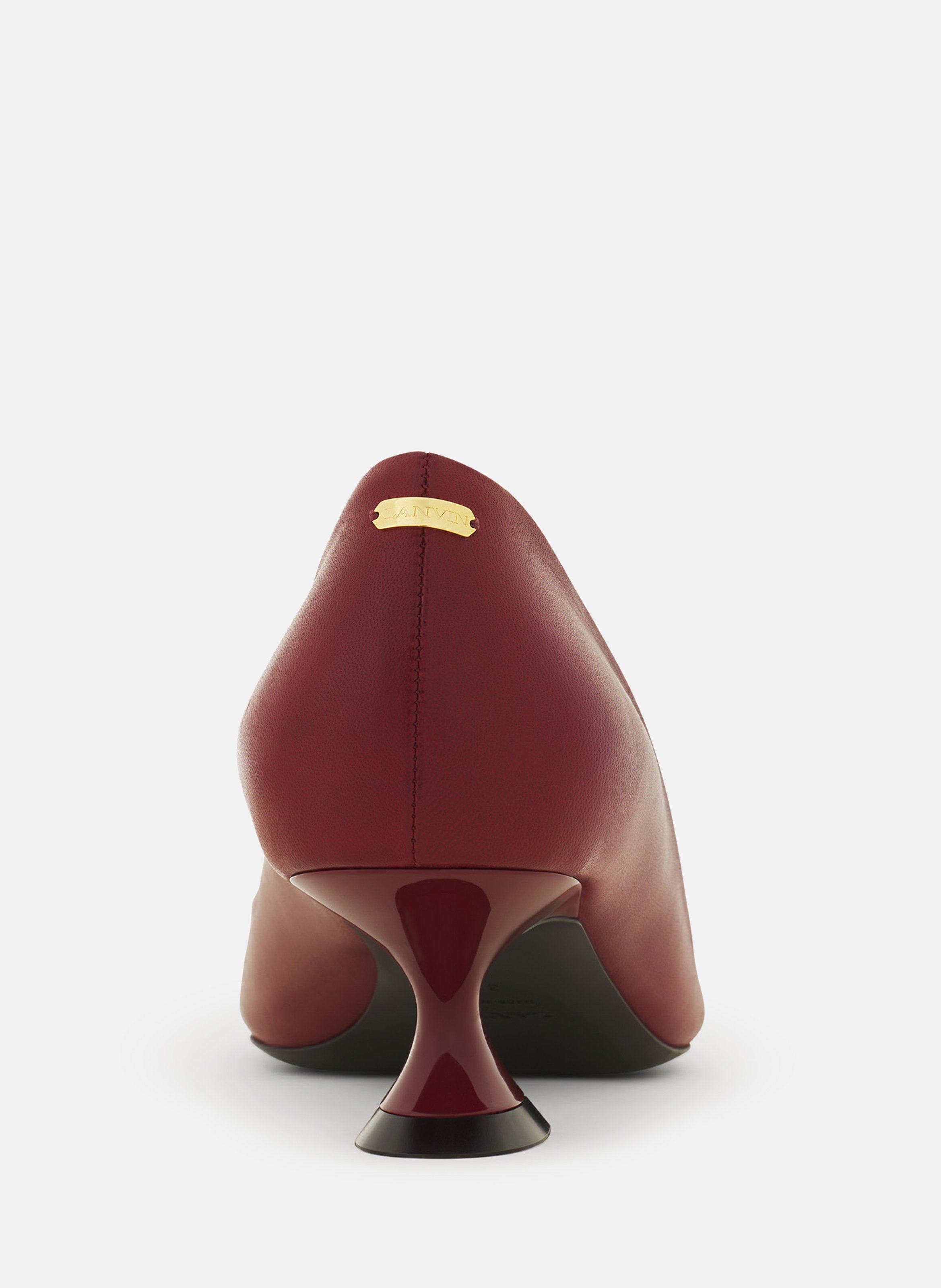 Escarpin midnight step en cuir LANVIN Marron