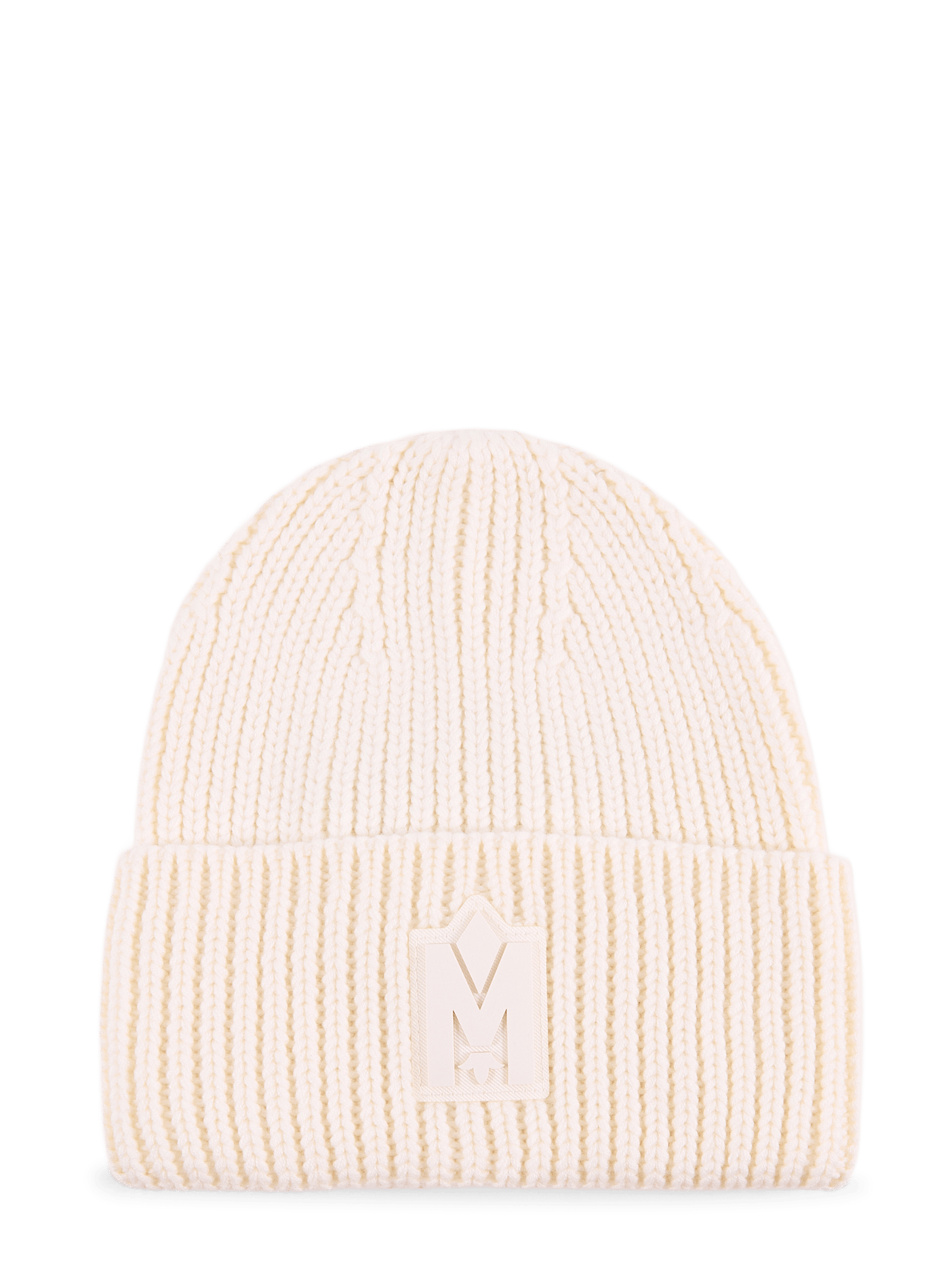 Bonnet en maille en laine mélangé MACKAGE Beige