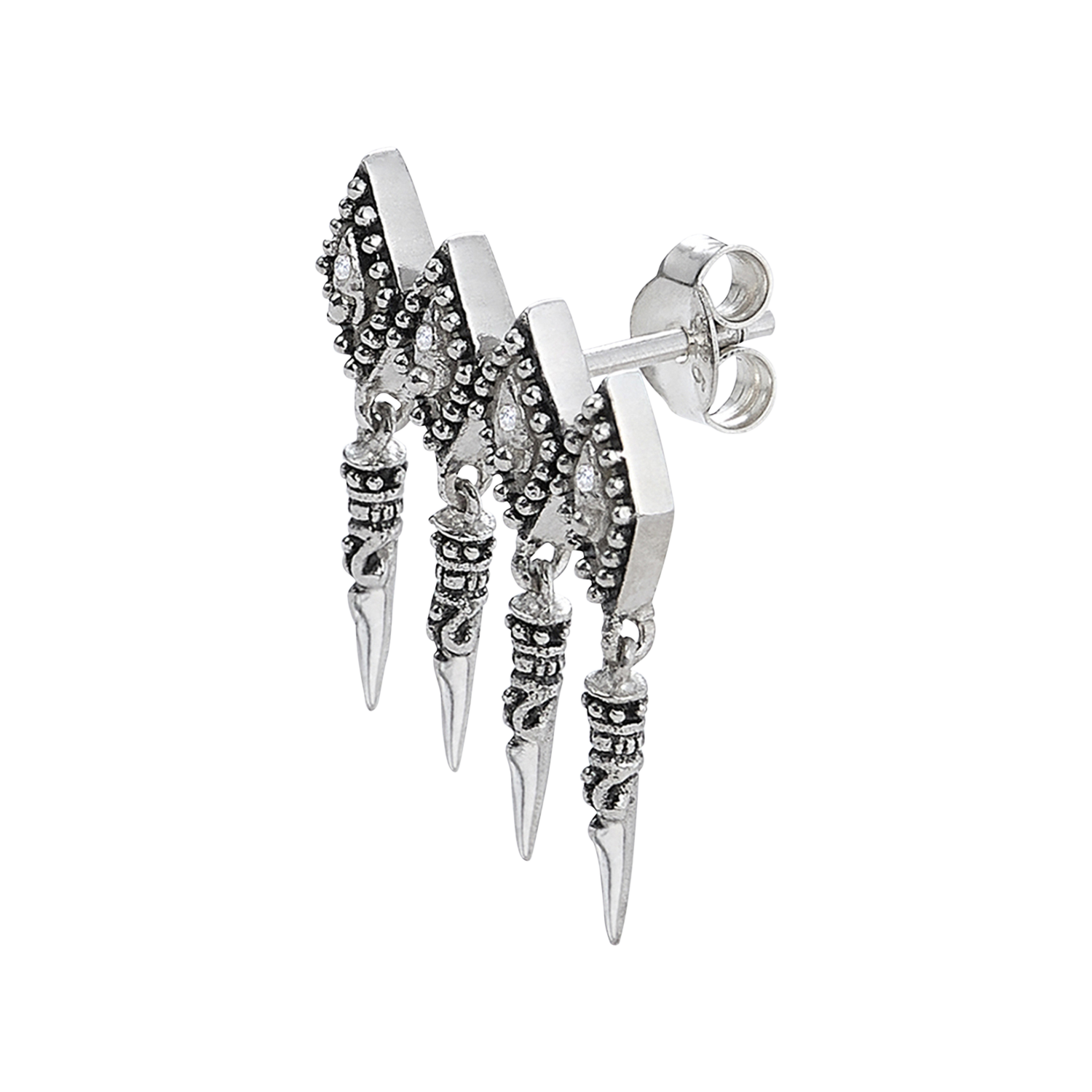 Mono boucle d'oreilles pendante menly BA&SH Argent
