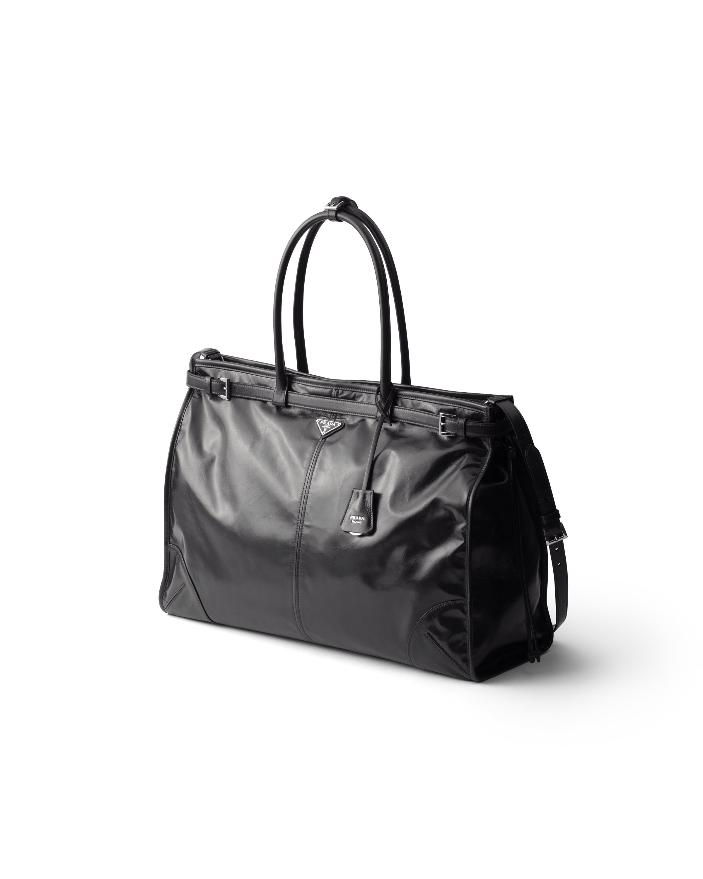Cabas prada bonnie en cuir PRADA Noir