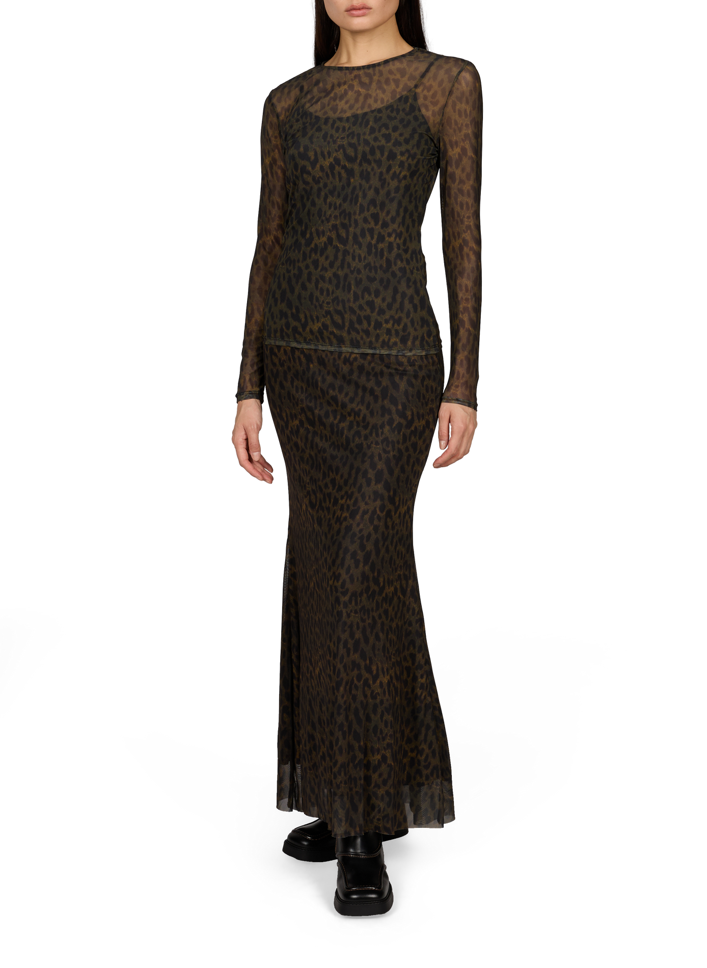Top ROUMESSA animal print ROUGE EDIT Brown