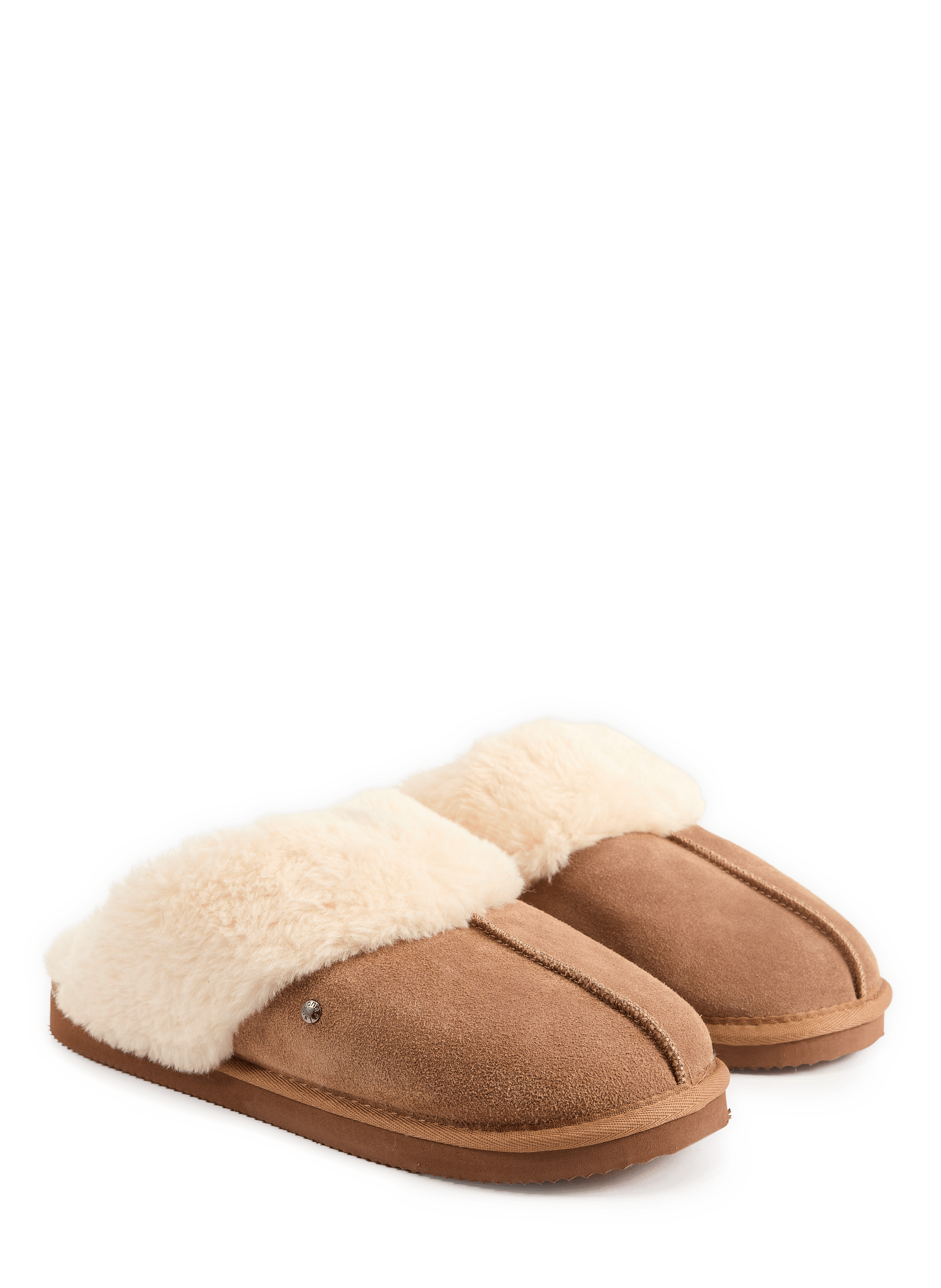 Shearling Effect Slippers ISOTONER Brown