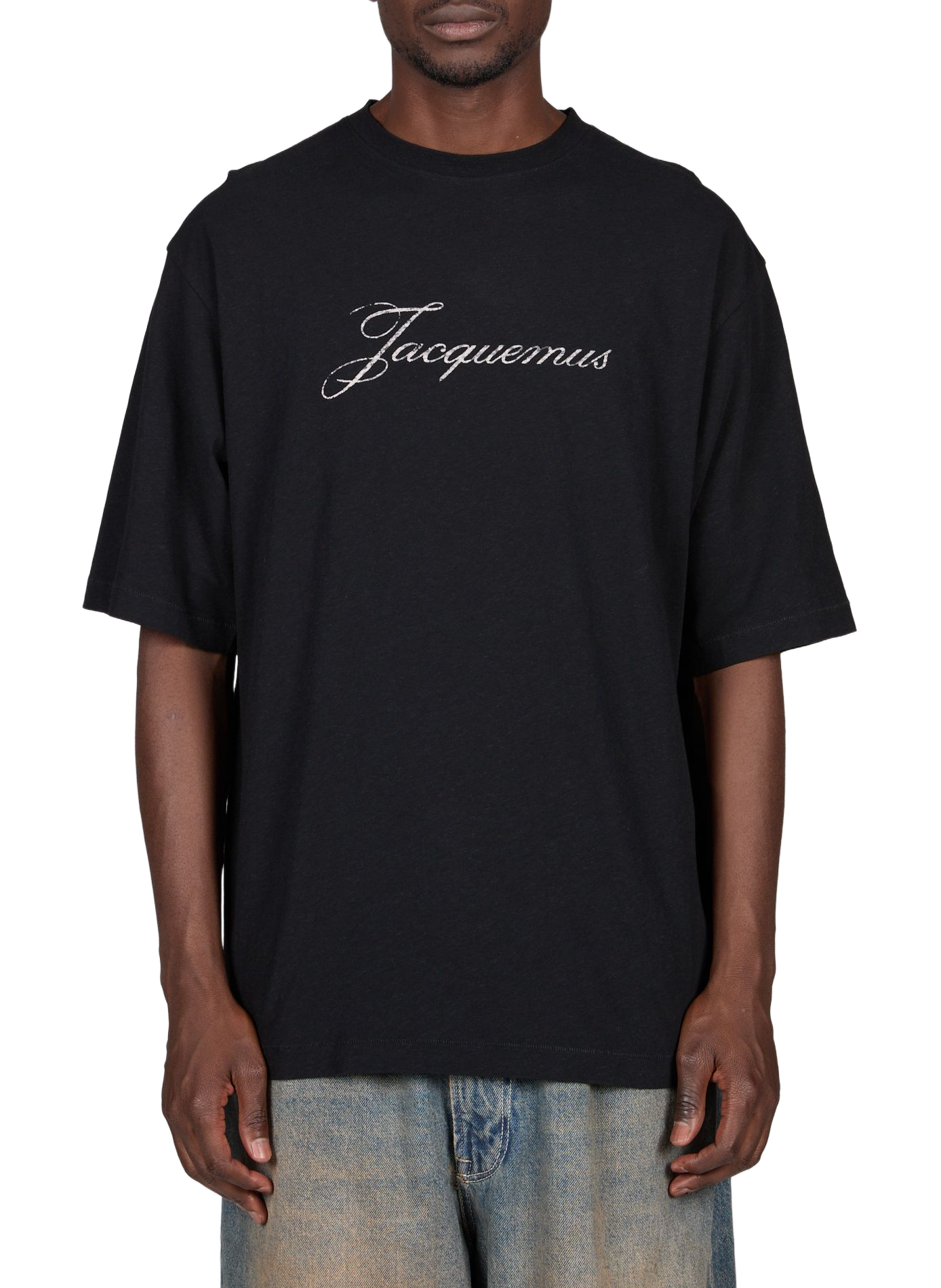 Camiseta con estampado de logo JACQUEMUS Negro