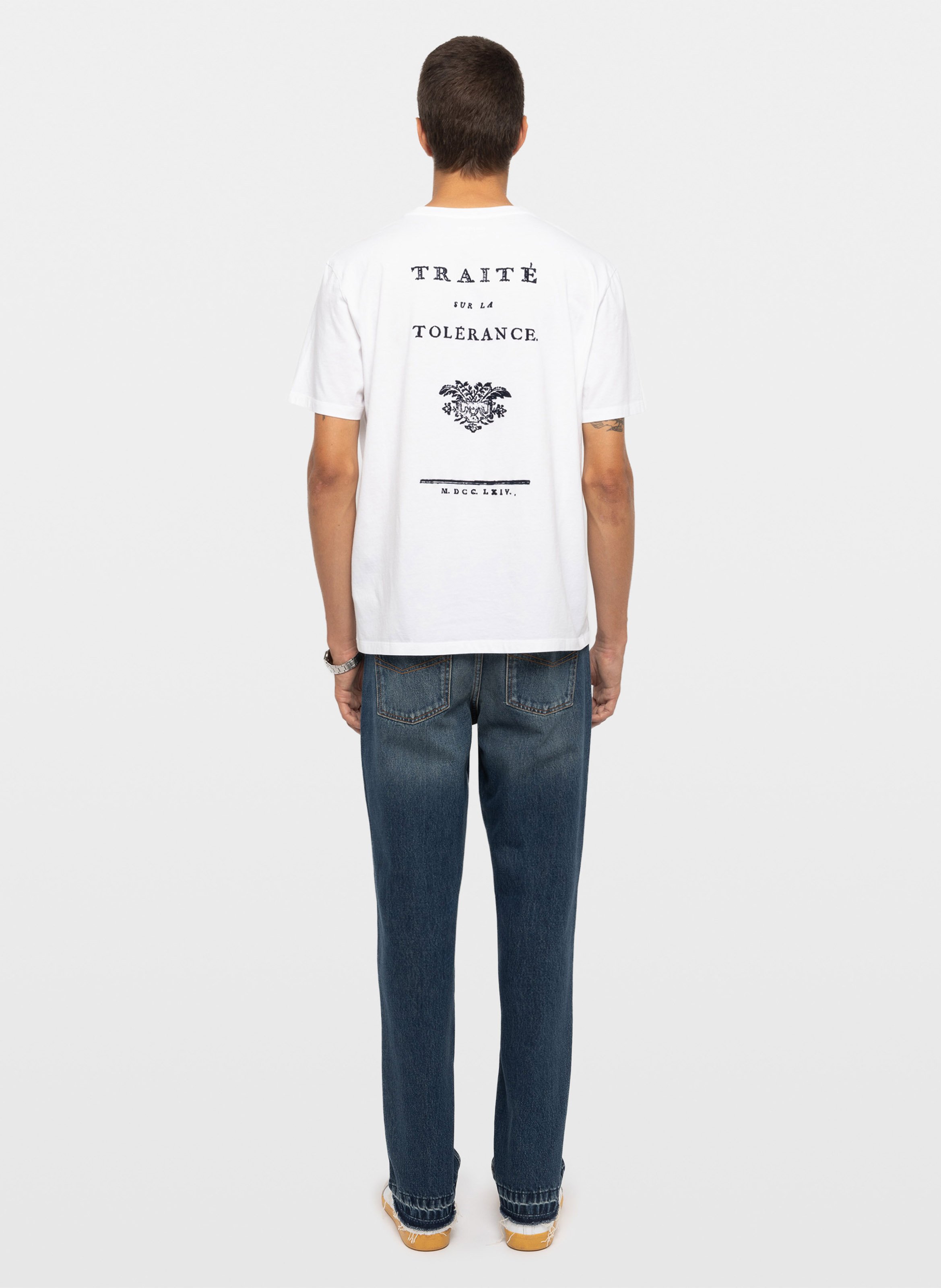 T-shirt droite en coton tommy ZADIG&VOLTAIRE Blanc
