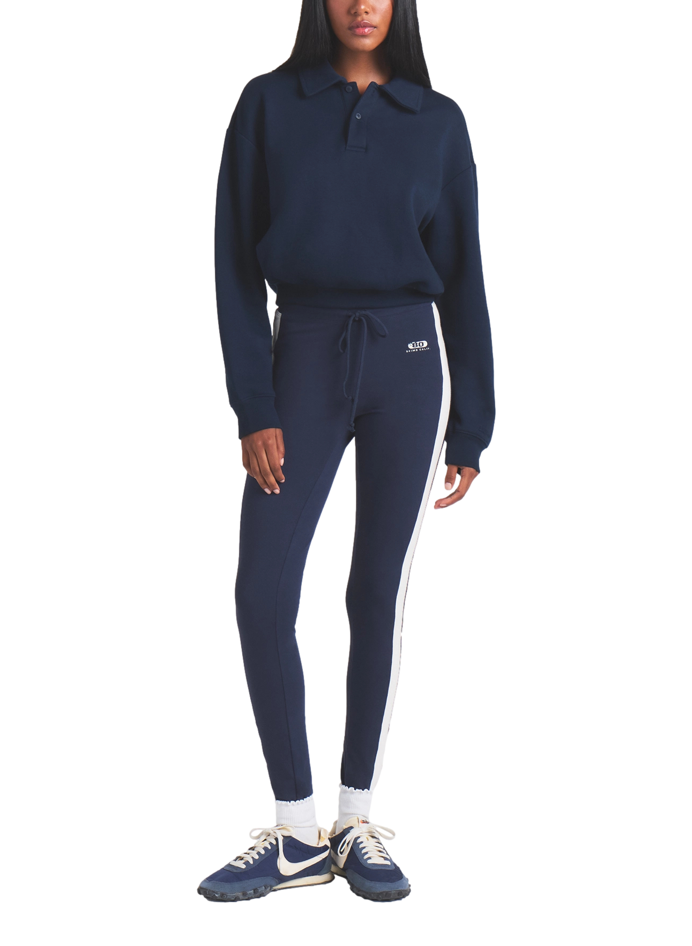 Zip-neck sweatshirt SKIMS Blue