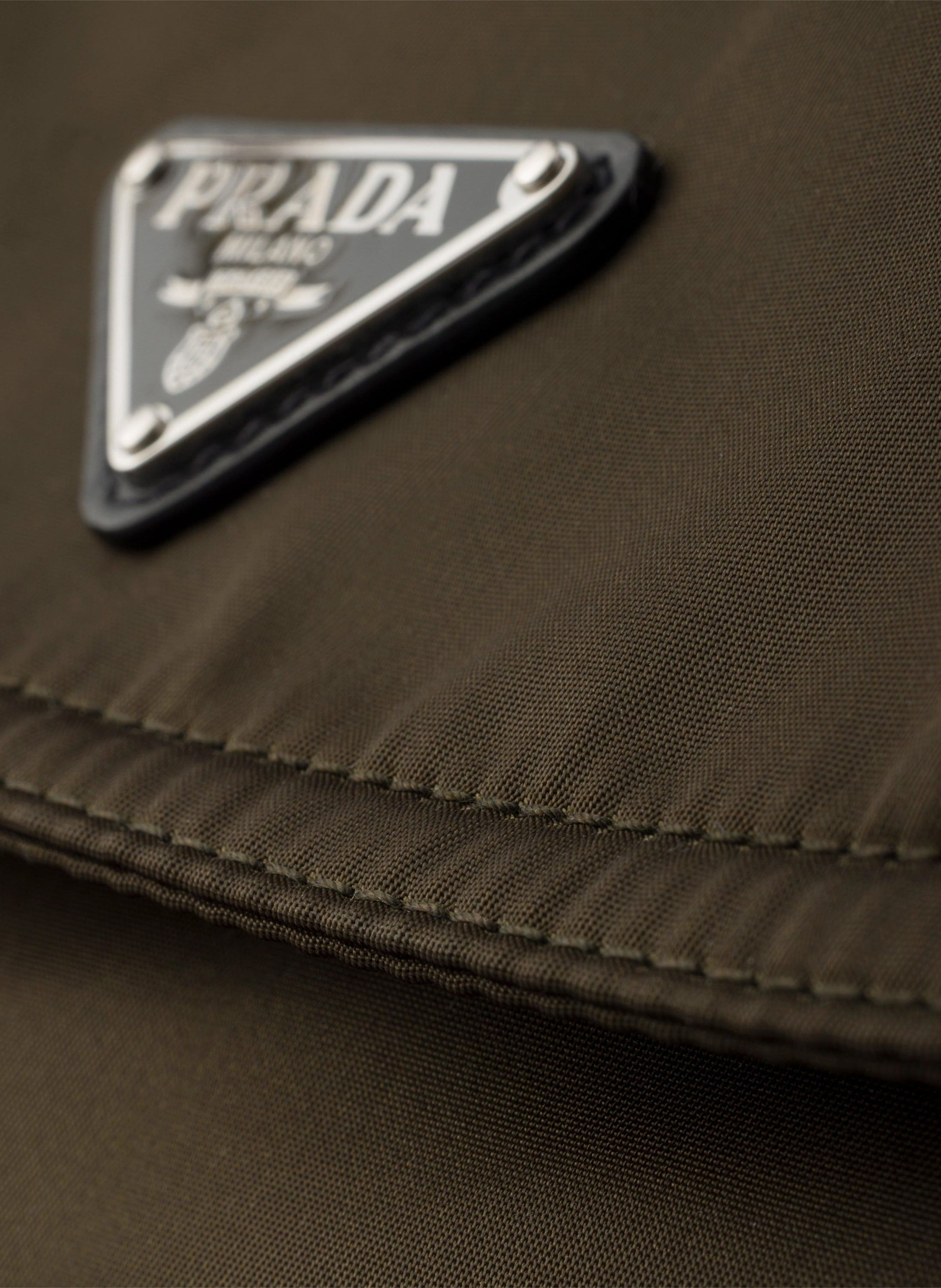 Sac prada explore en re-nylon et cuir PRADA Vert