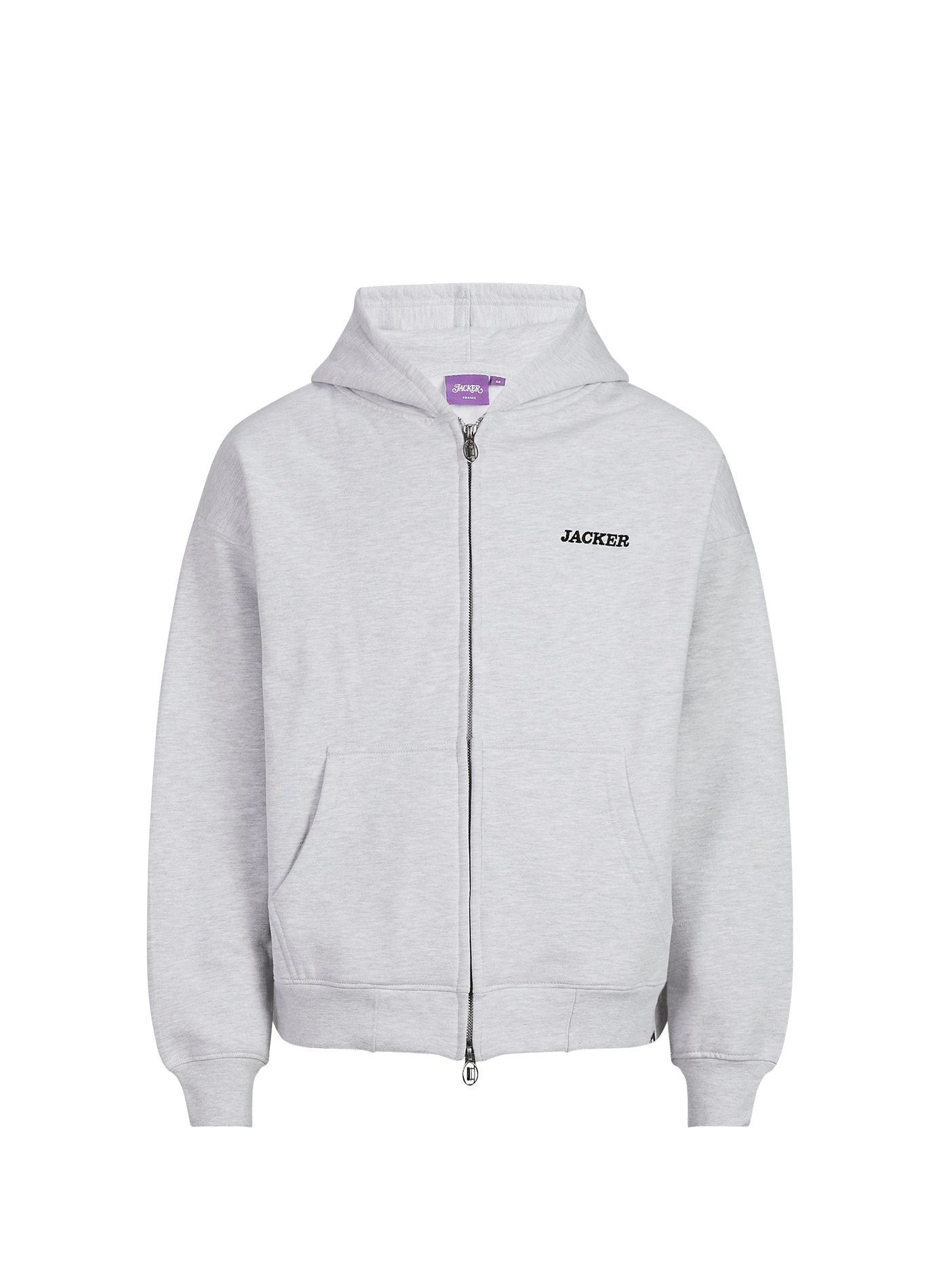 Oversize Baumwoll-Sweatshirt JACKER. Grau