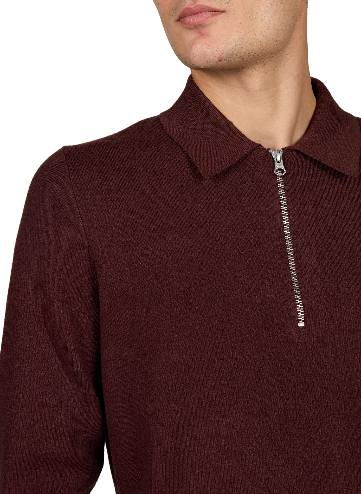Leichter Pullover mit klassischem Kragen SAMSOE SAMSOE Braun
