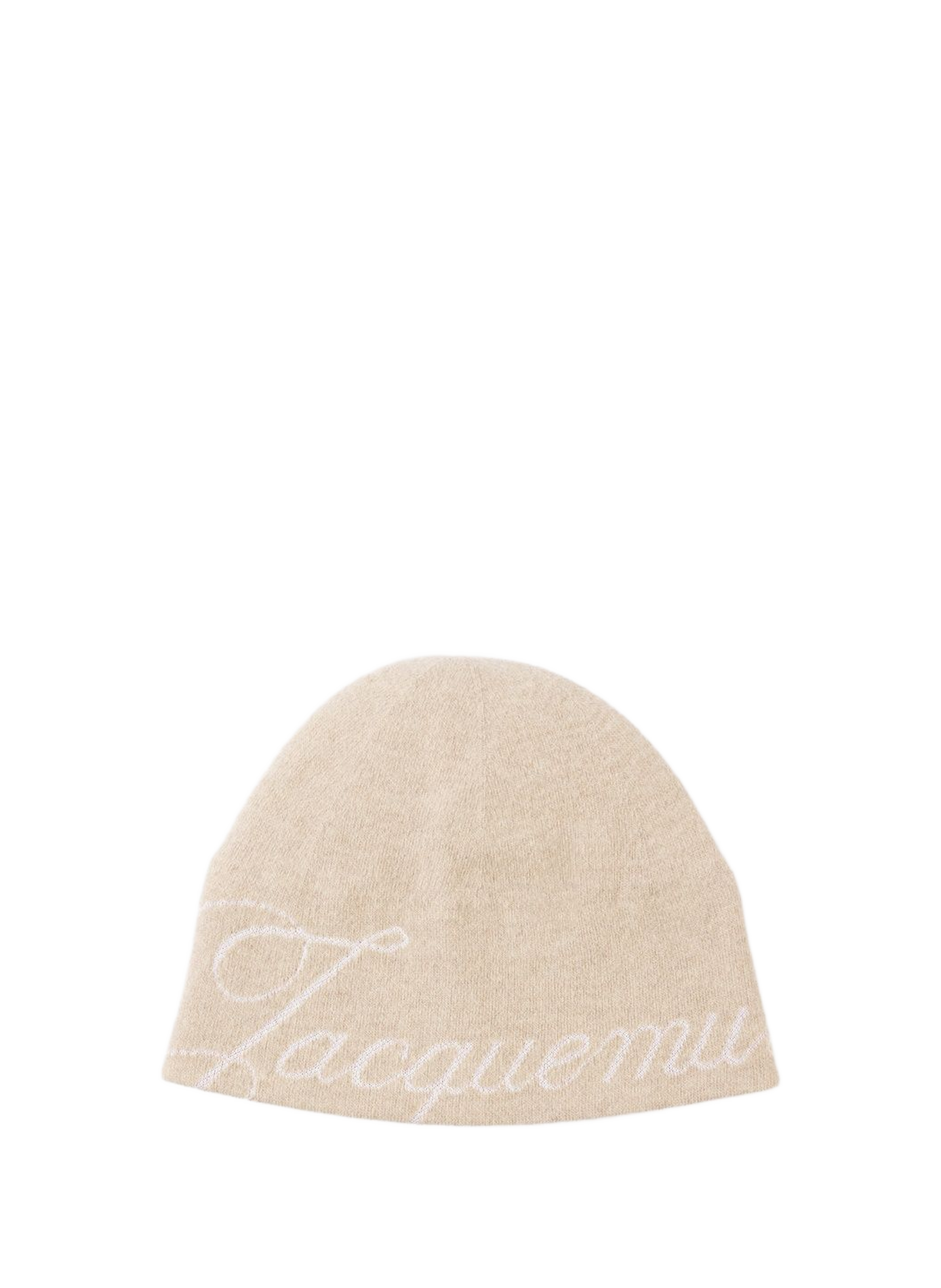Le bonnet Atelier en laine vierge et cachemire JACQUEMUS Beige