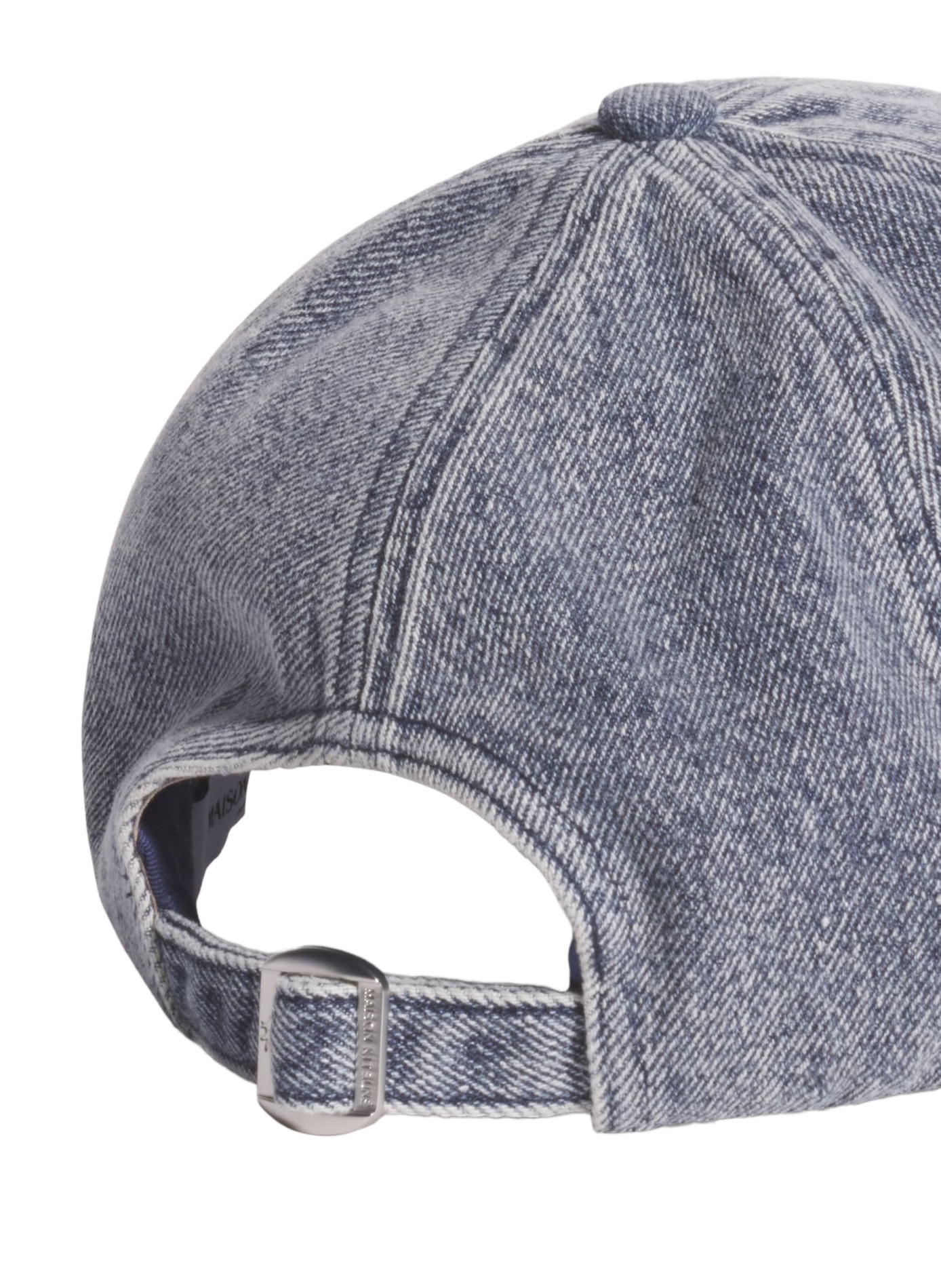 Denim-Cap aus Baumwollmix MAISON KITSUNÉ Blau